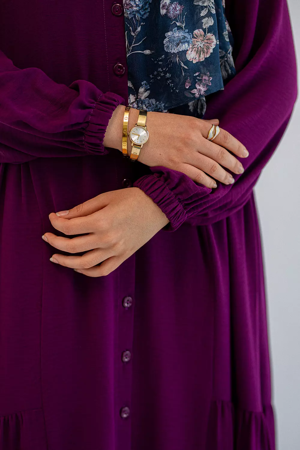 Purple loose Dress  3