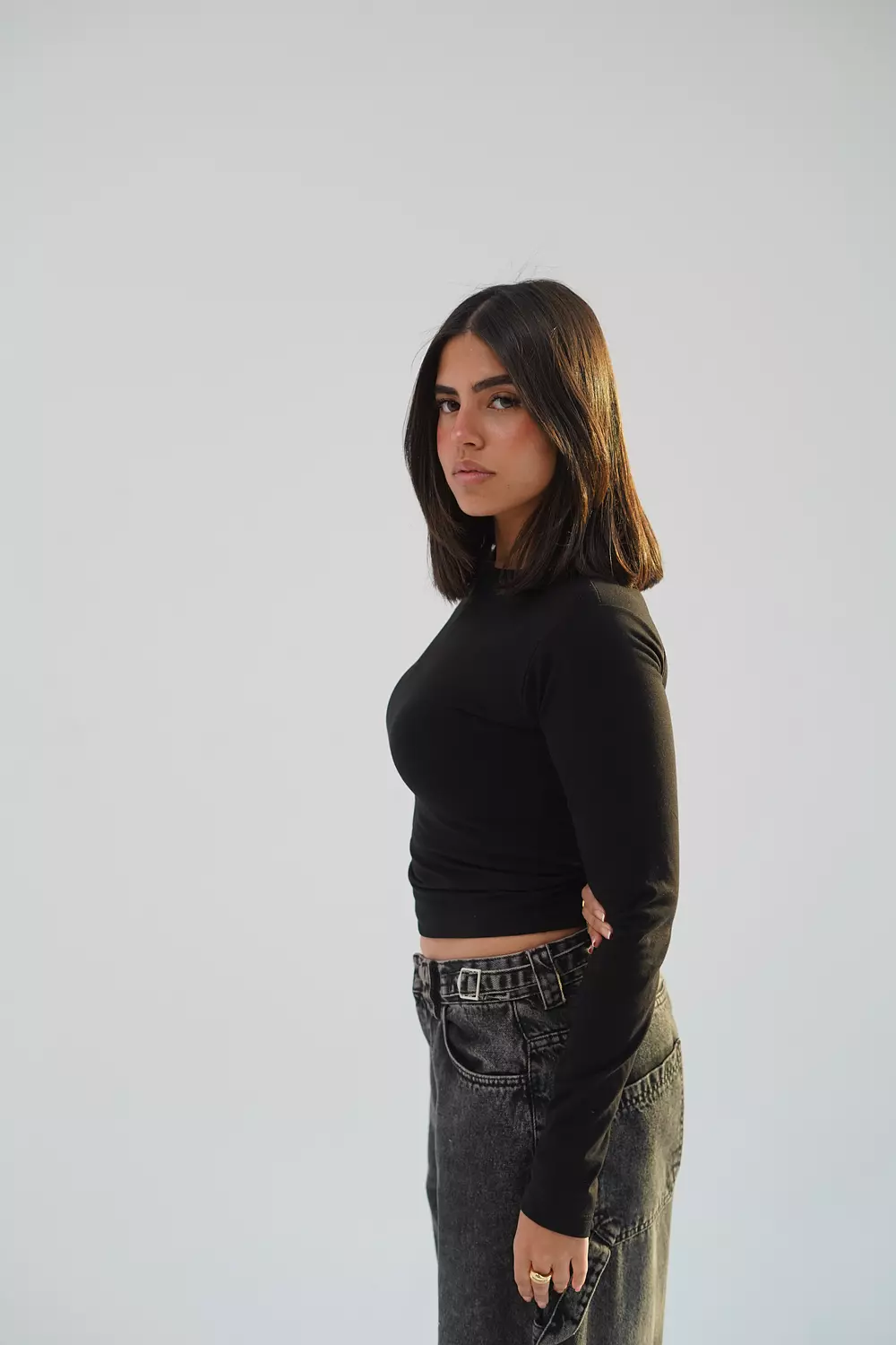Black top with long sleeve-2nd-img
