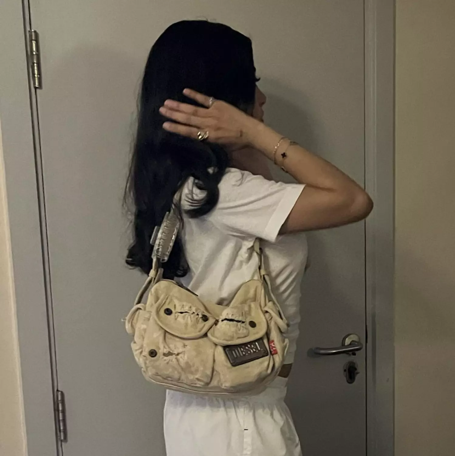 Perfect diesel beige shoulder bag   image