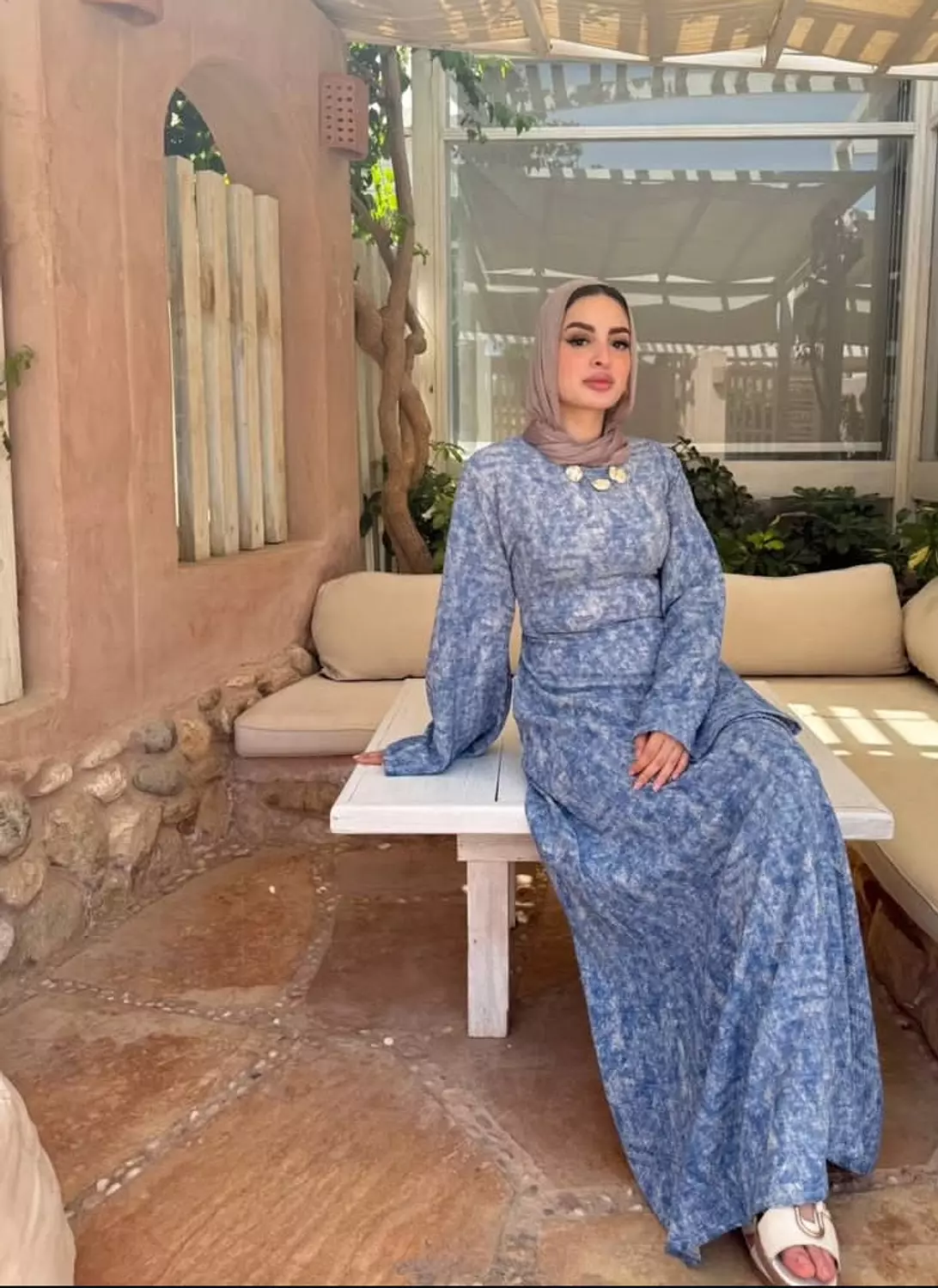 Blue waves dress  3