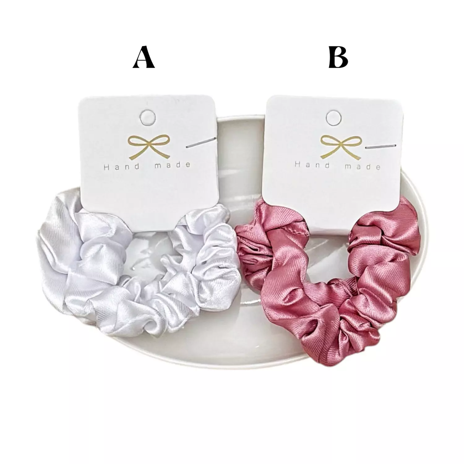 Royalty Satin Scrunchies 2 Pc Set C image