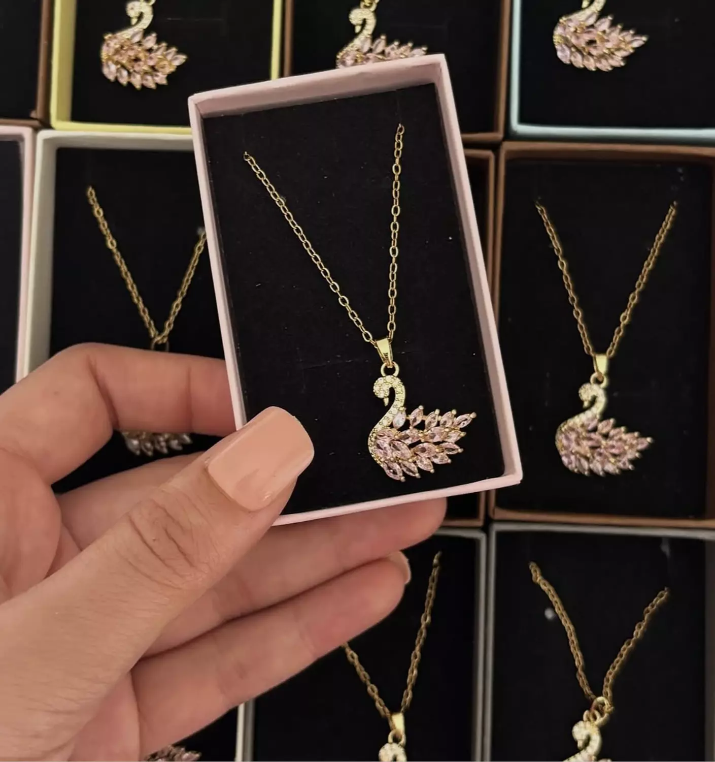 Crystal Swan Necklace  image