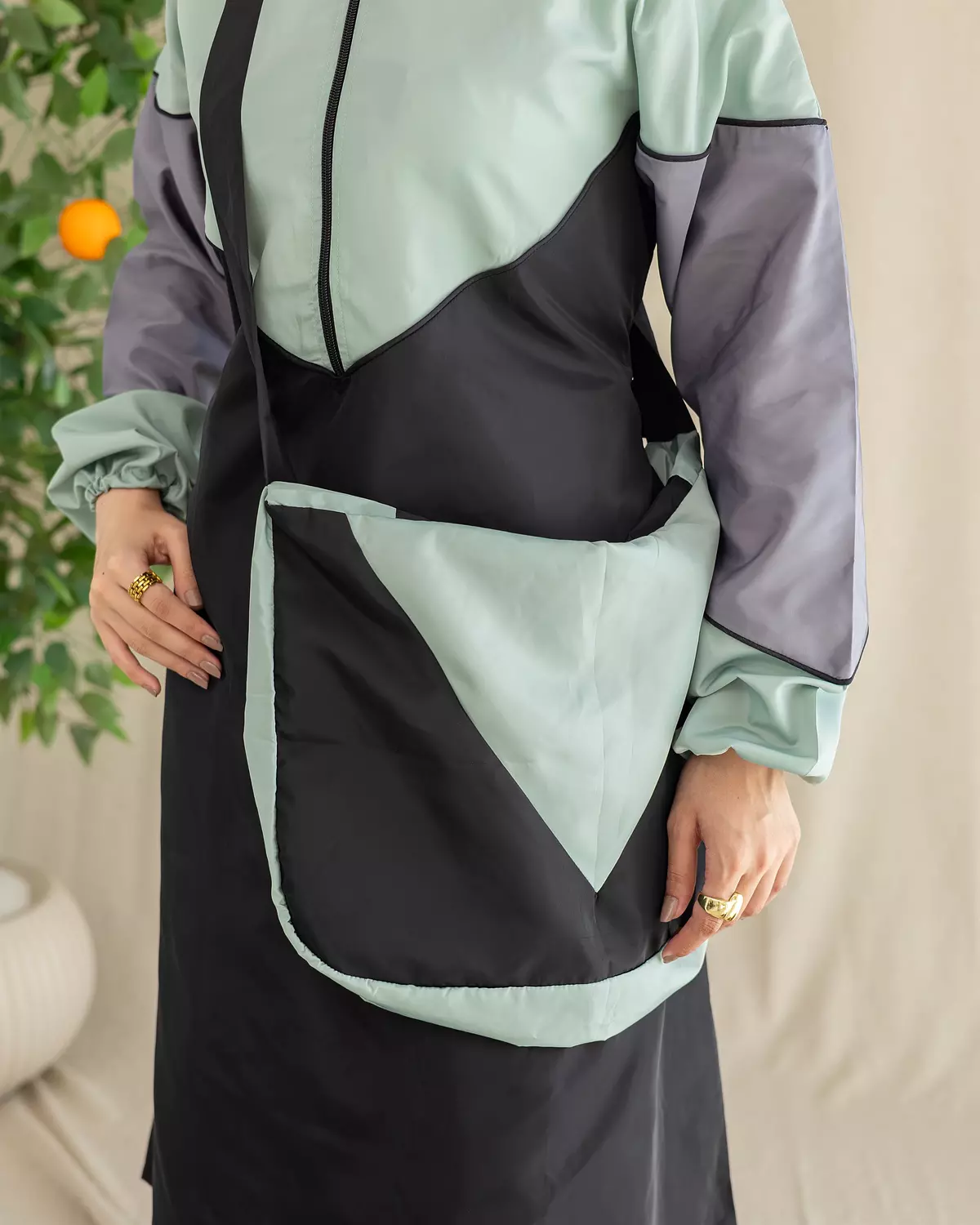 Burkini - Code 104 | Mint & Black hover image