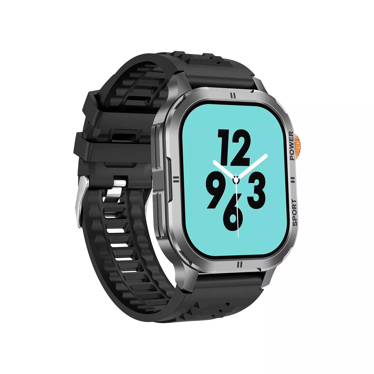 HainoTeko TOP-7 Real AMOLED AOD 3 Straps Orange/Black/Silver 5