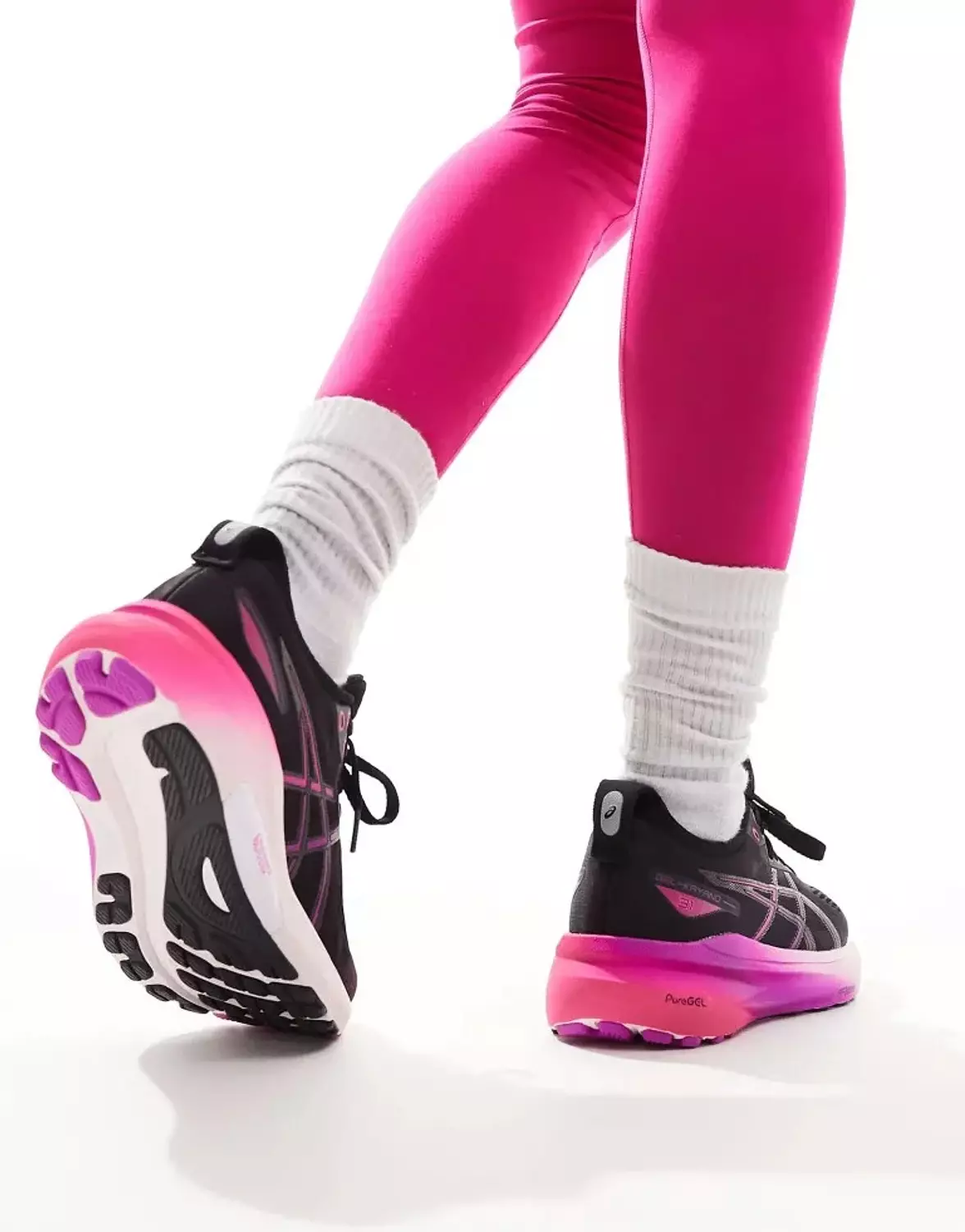 ASICS Gel-Kayano 31 Feminino – Preto/Rosa 2