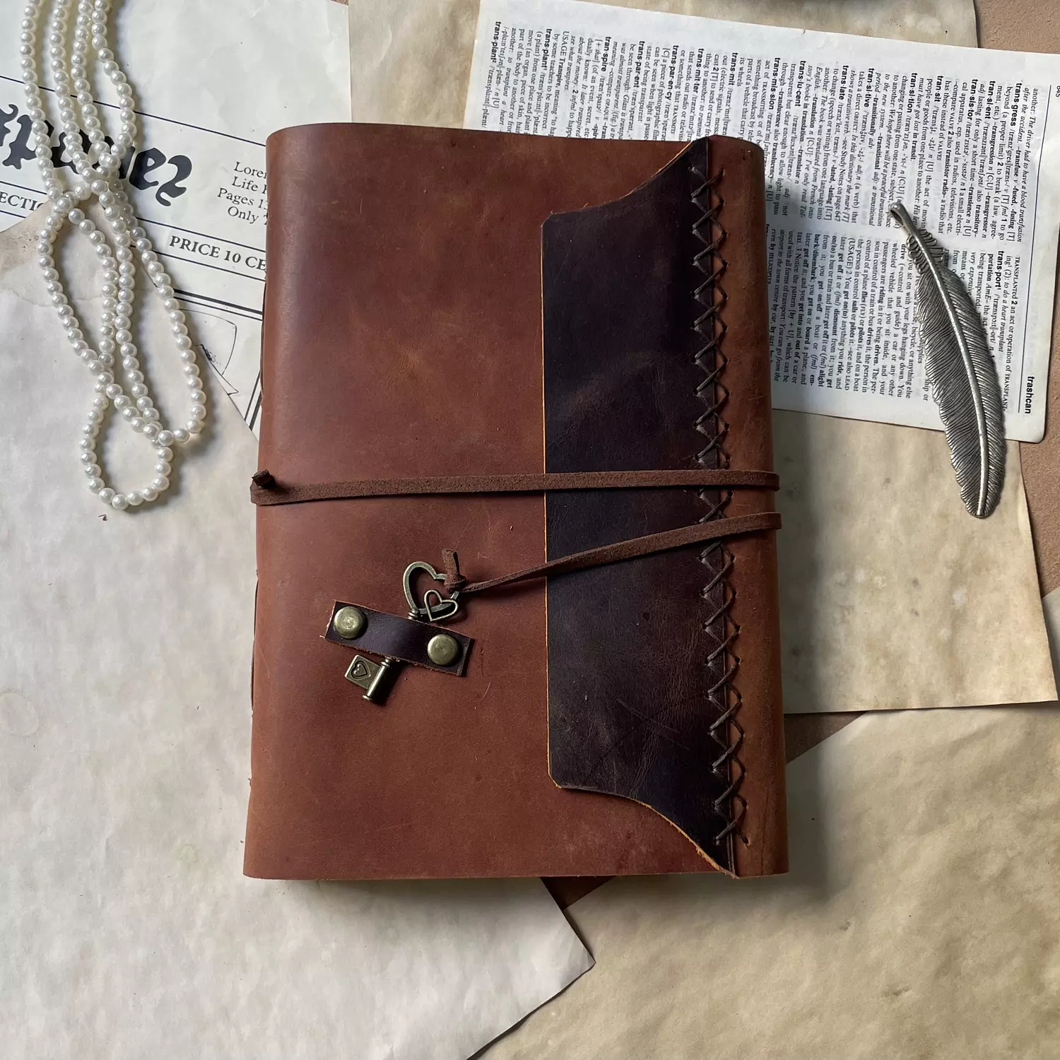 classic journal A5 mix brown image