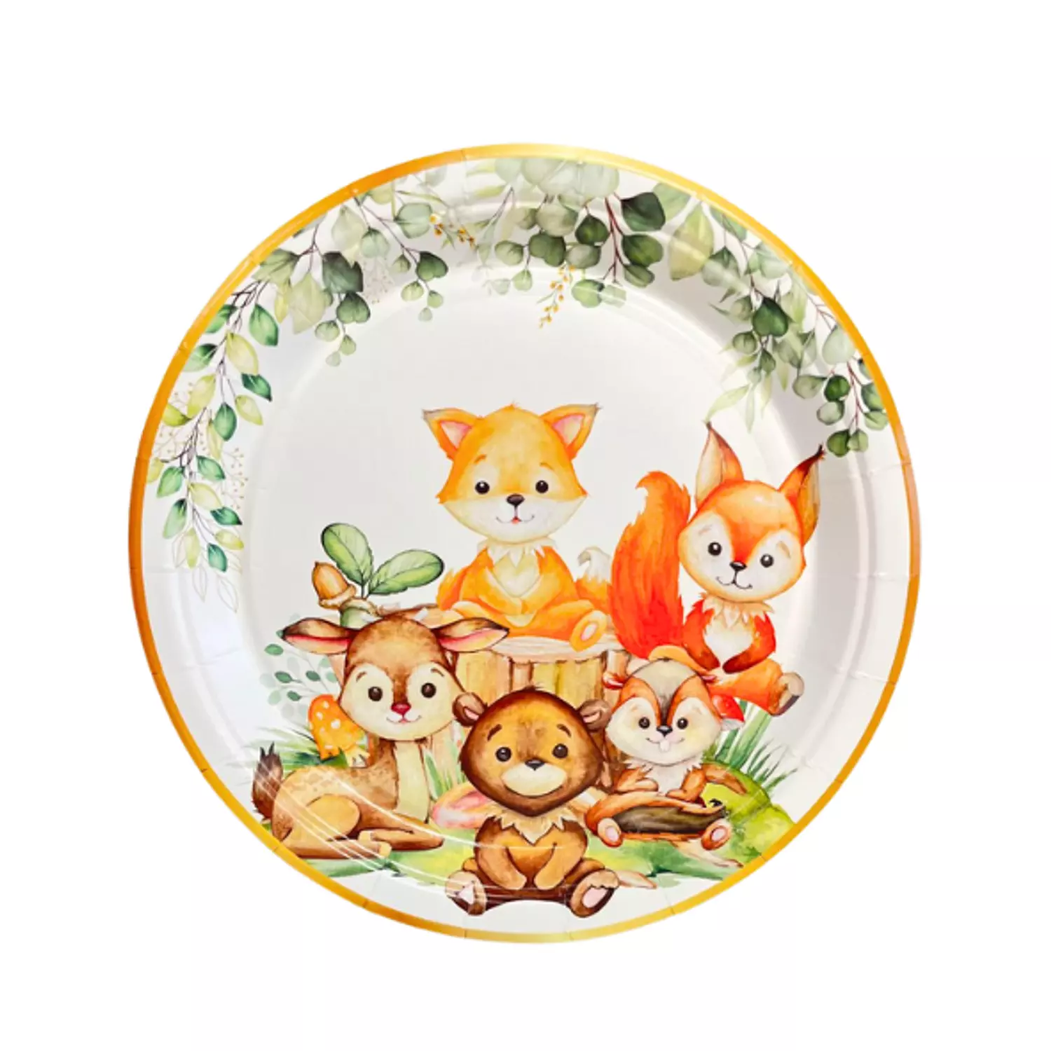Animals Woodland Paper Plates image