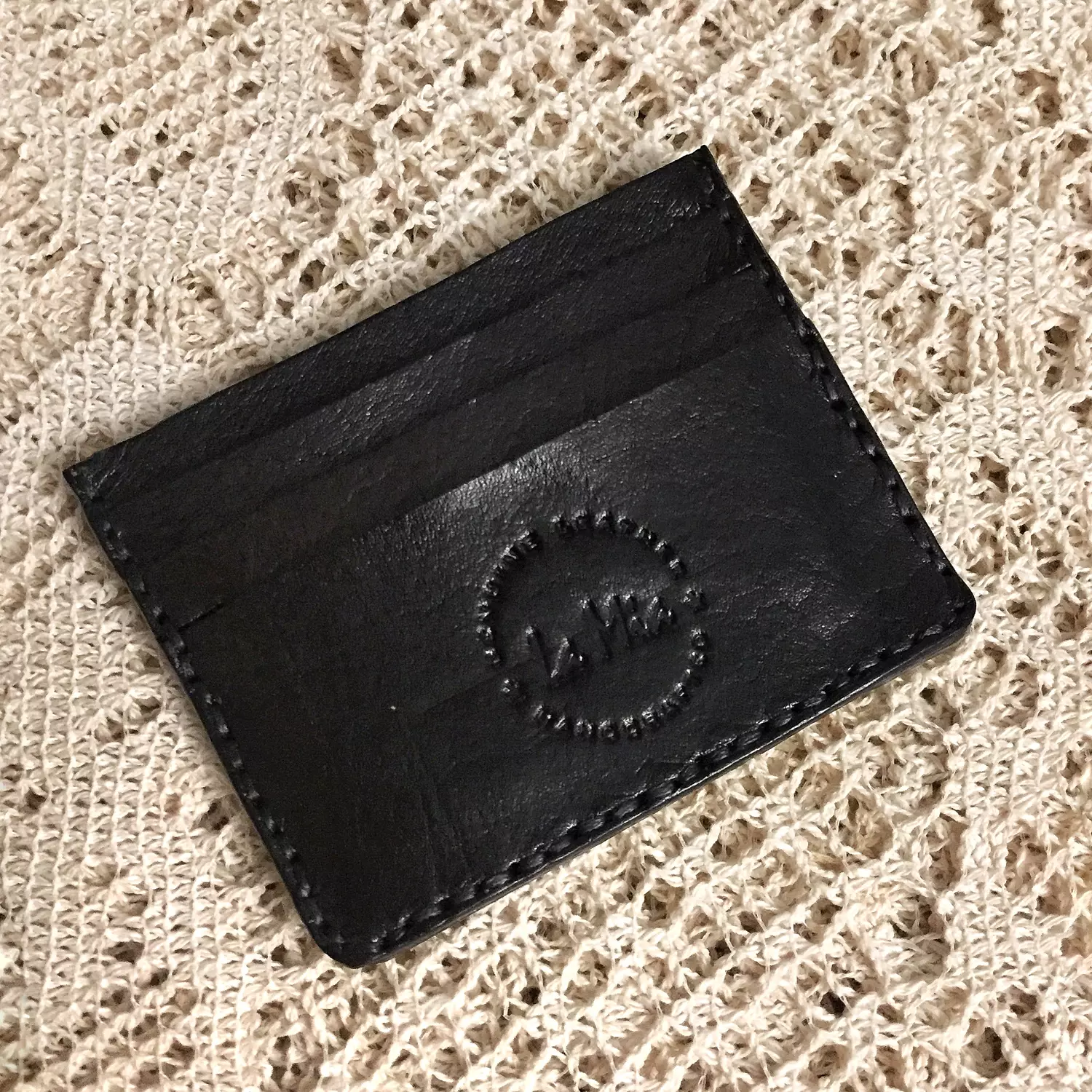 Plain leather card holder 3