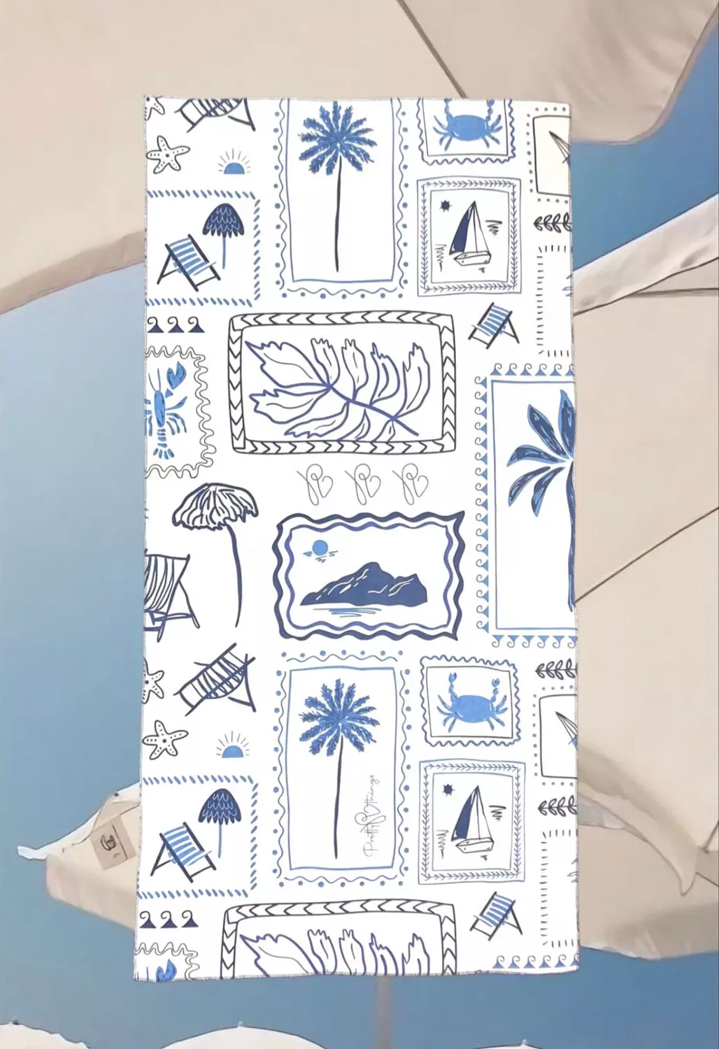 <p style="text-align: center"><strong>pretty coastal beach towel</strong></p>