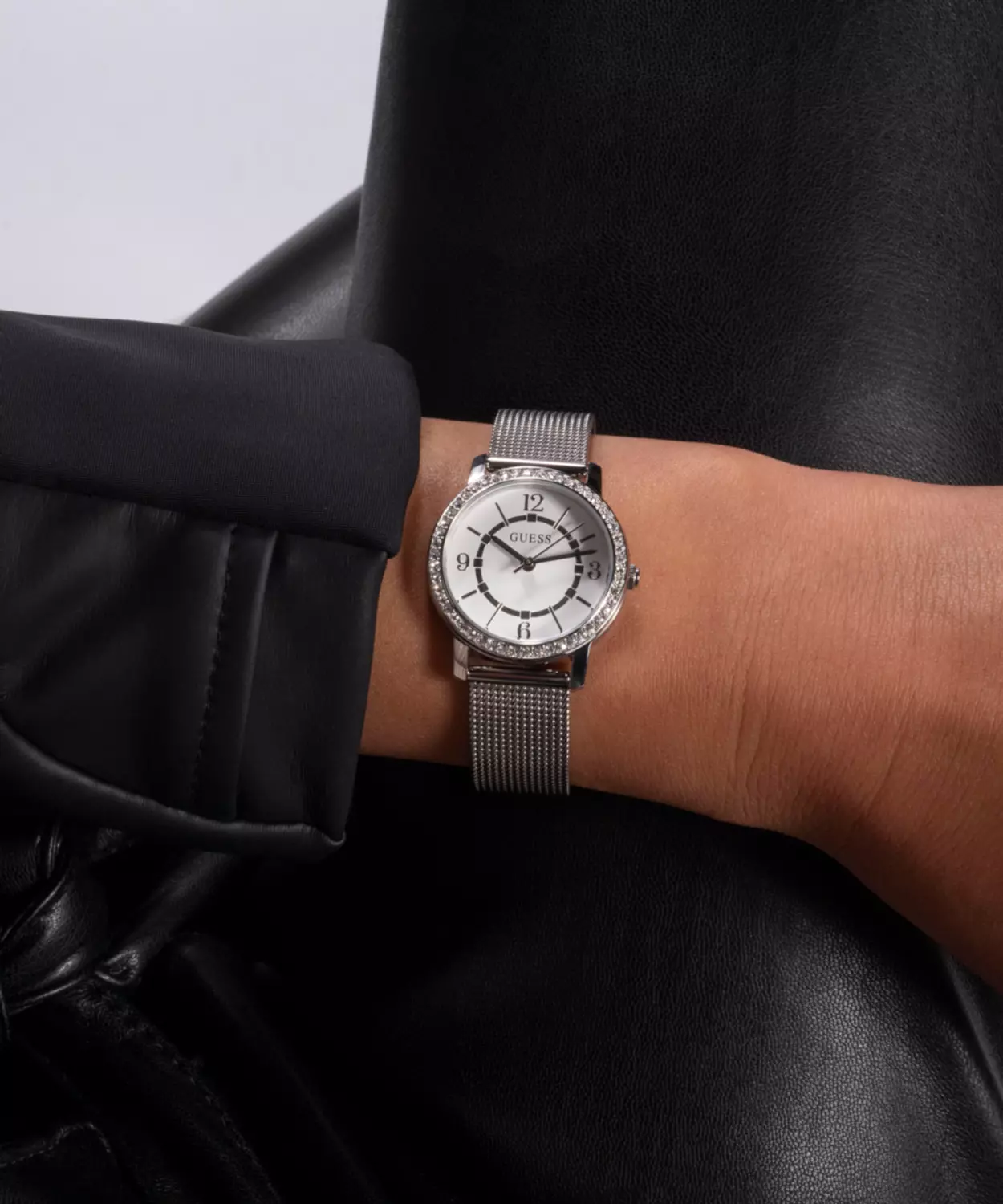 GUESS GW0534L1 Women's  Watch Silver Tone Mesh Bracelet 5