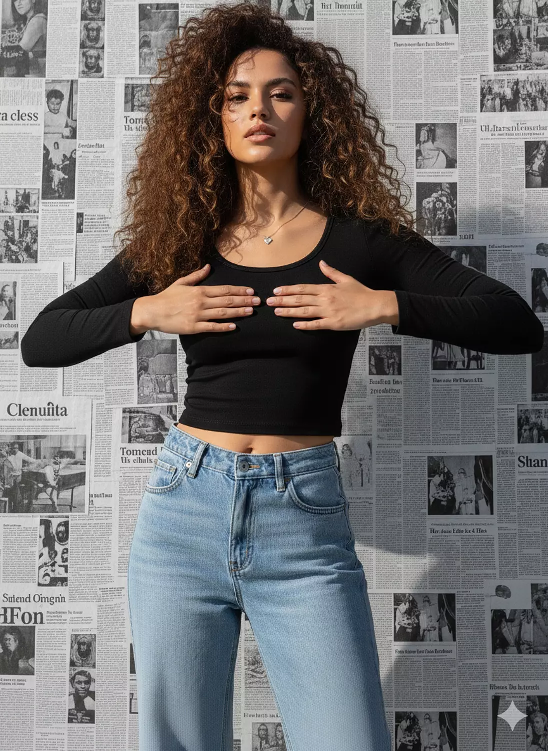 Black Cotton Basic Top 2