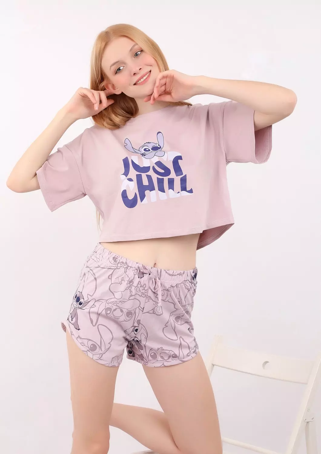 S223 Chilly Stitch Pajama Set 2