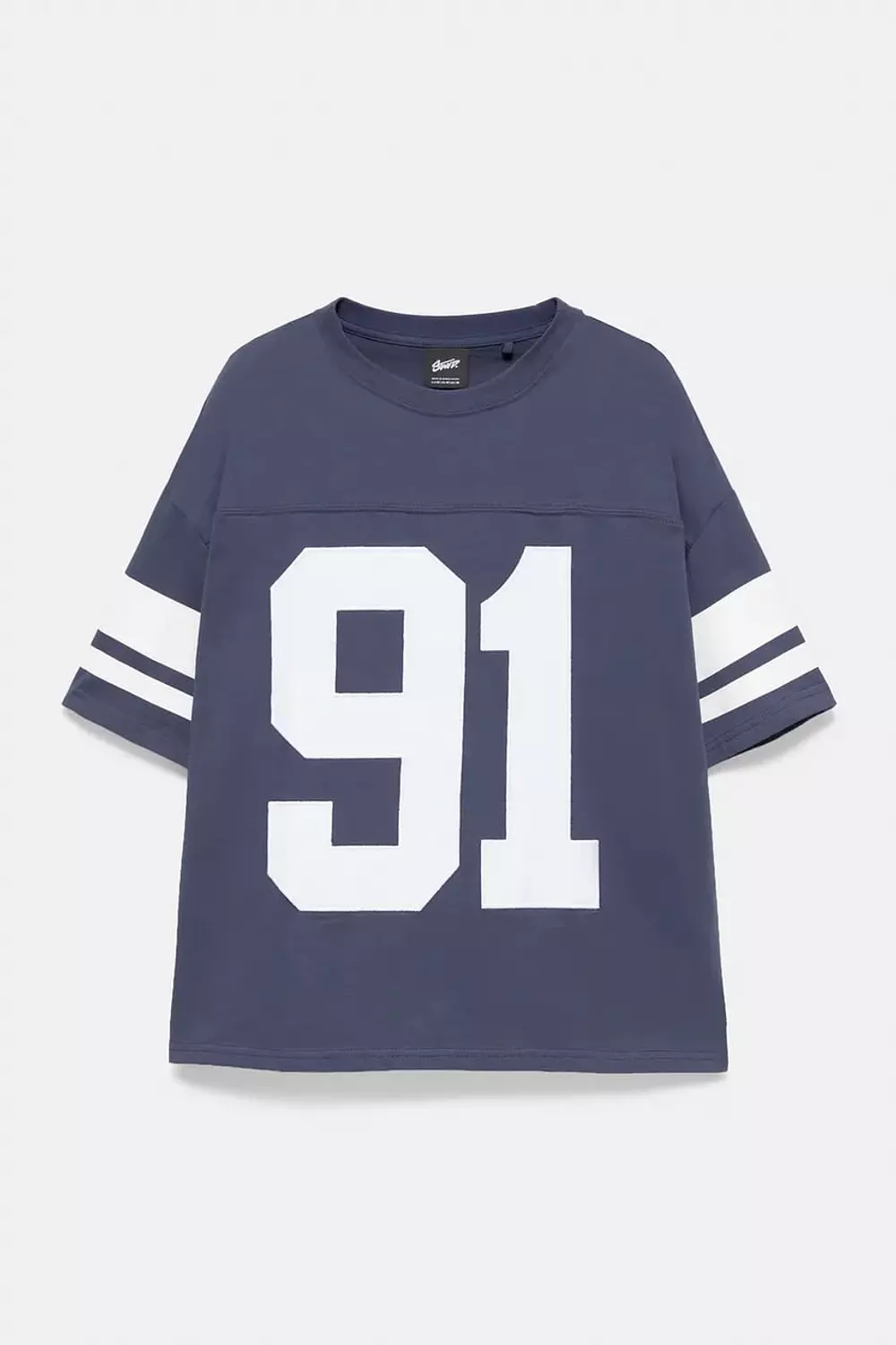 PULL&BEAR VARSITY 91 EMBROIDERED  T-SHIRT  3