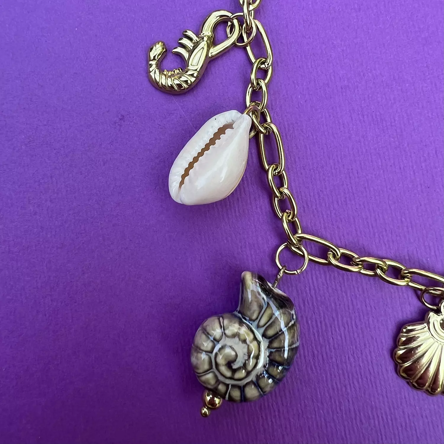 Mermaid Findings Charm Necklace  hover image