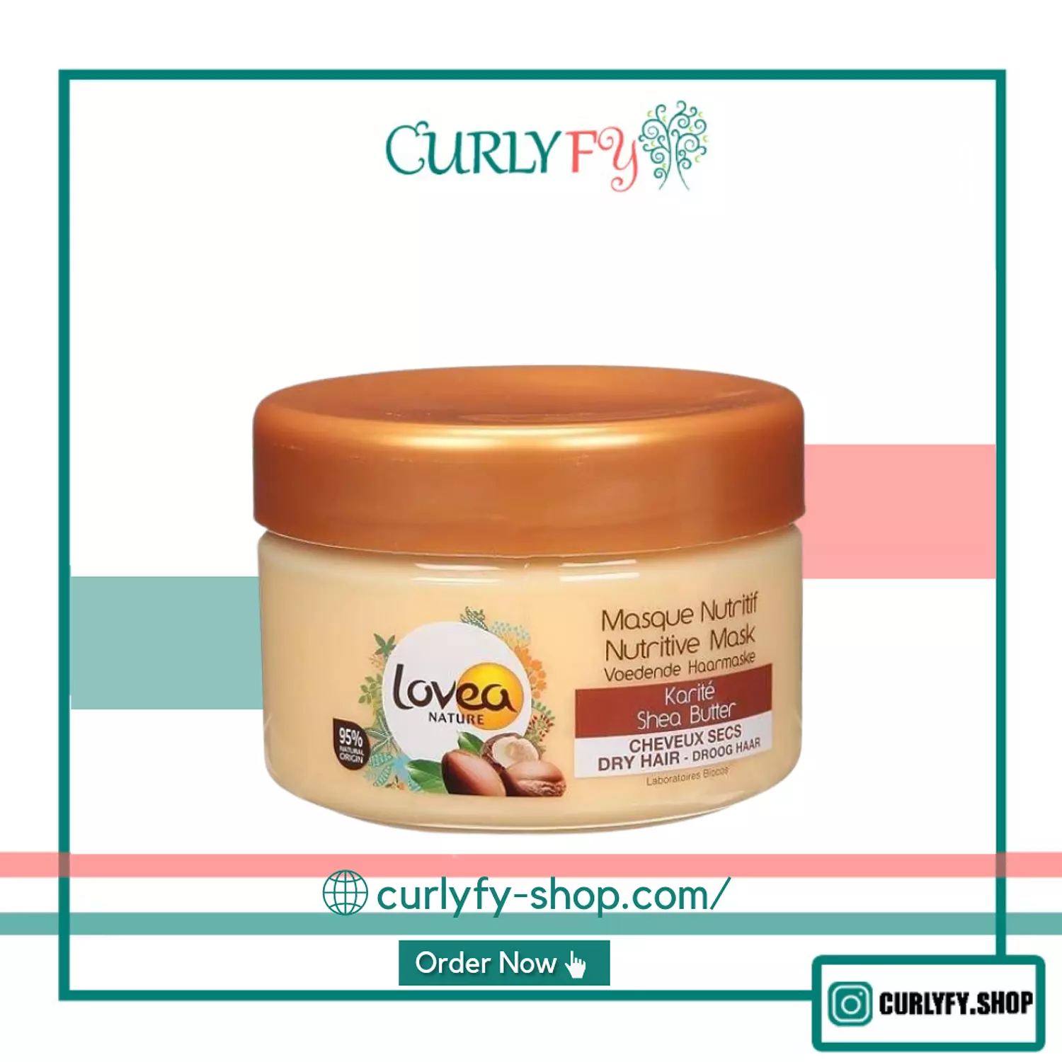 Lovea hair mask with shea butter 