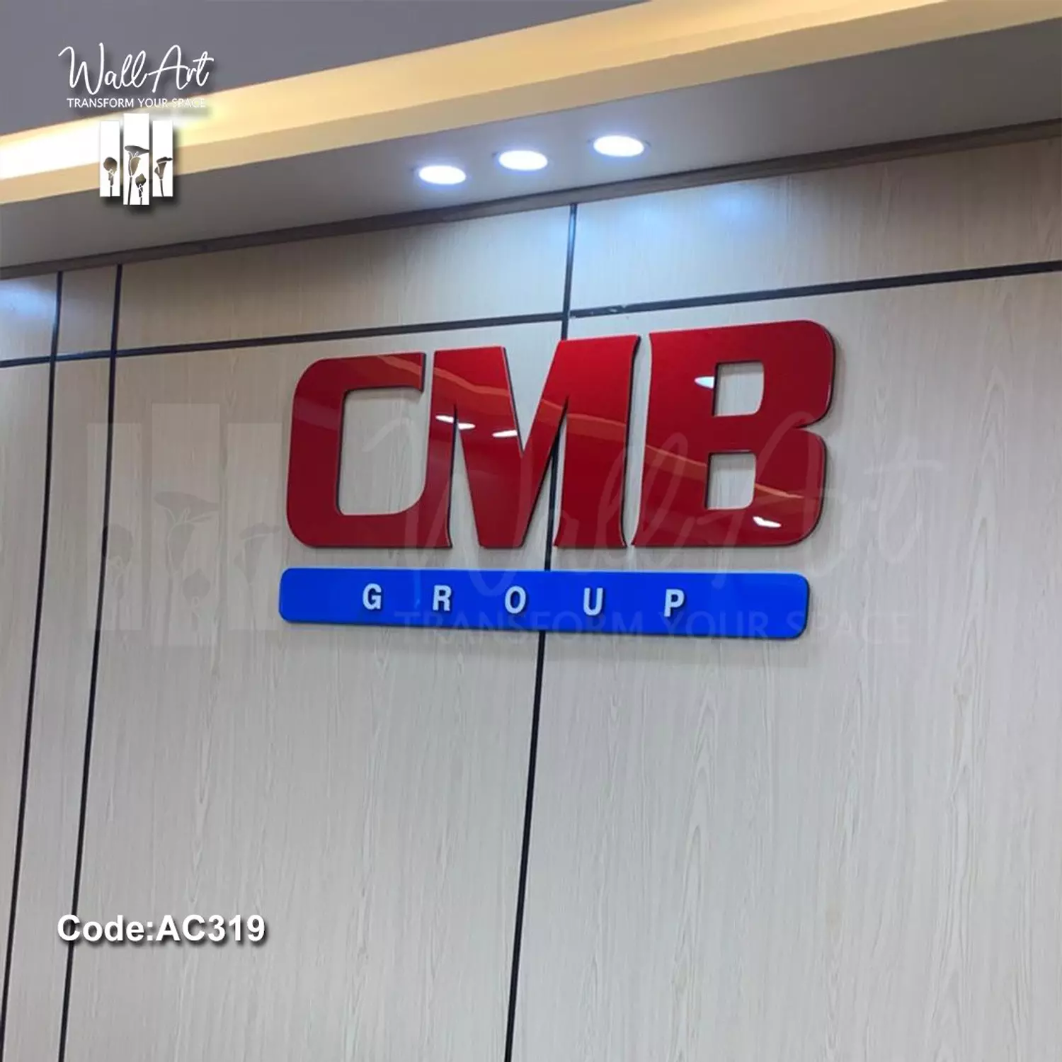 AC319- Coloured Acrylic Logo  image