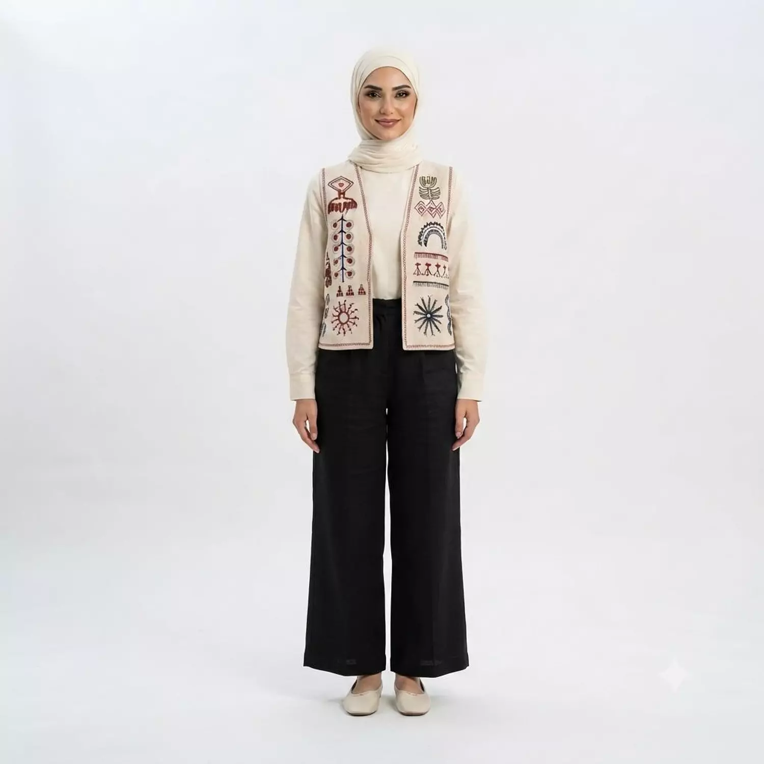 Floral Embroidered Cropped Jacket 3