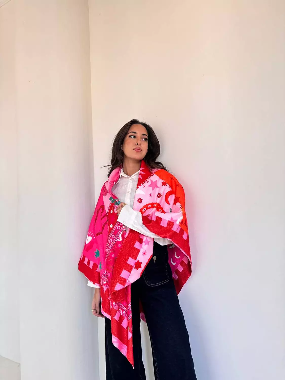 Double-Sided Pink Scarf image