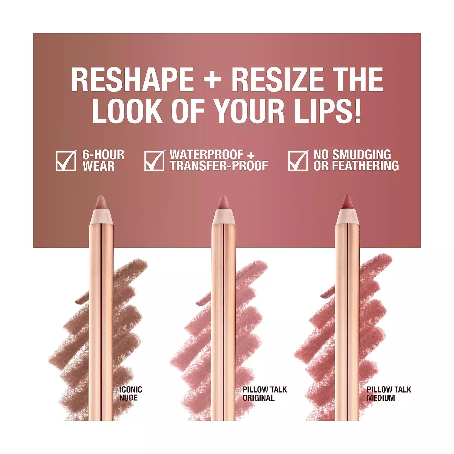 Charlotte Tilbury Mini Iconic Lip Cheat Lip Liner Trio 3
