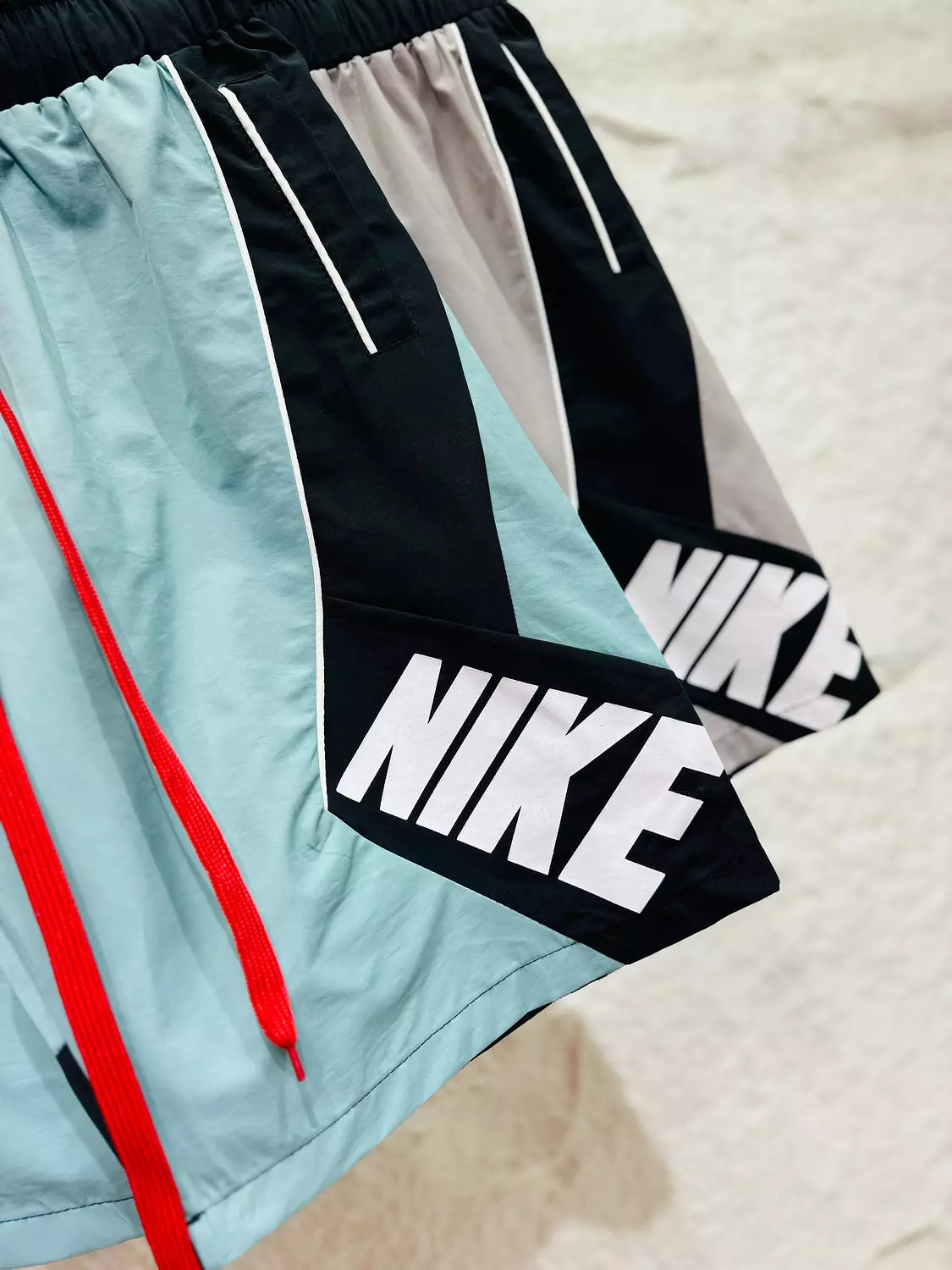 Nike Spell Out Nylon Blue-black short 1