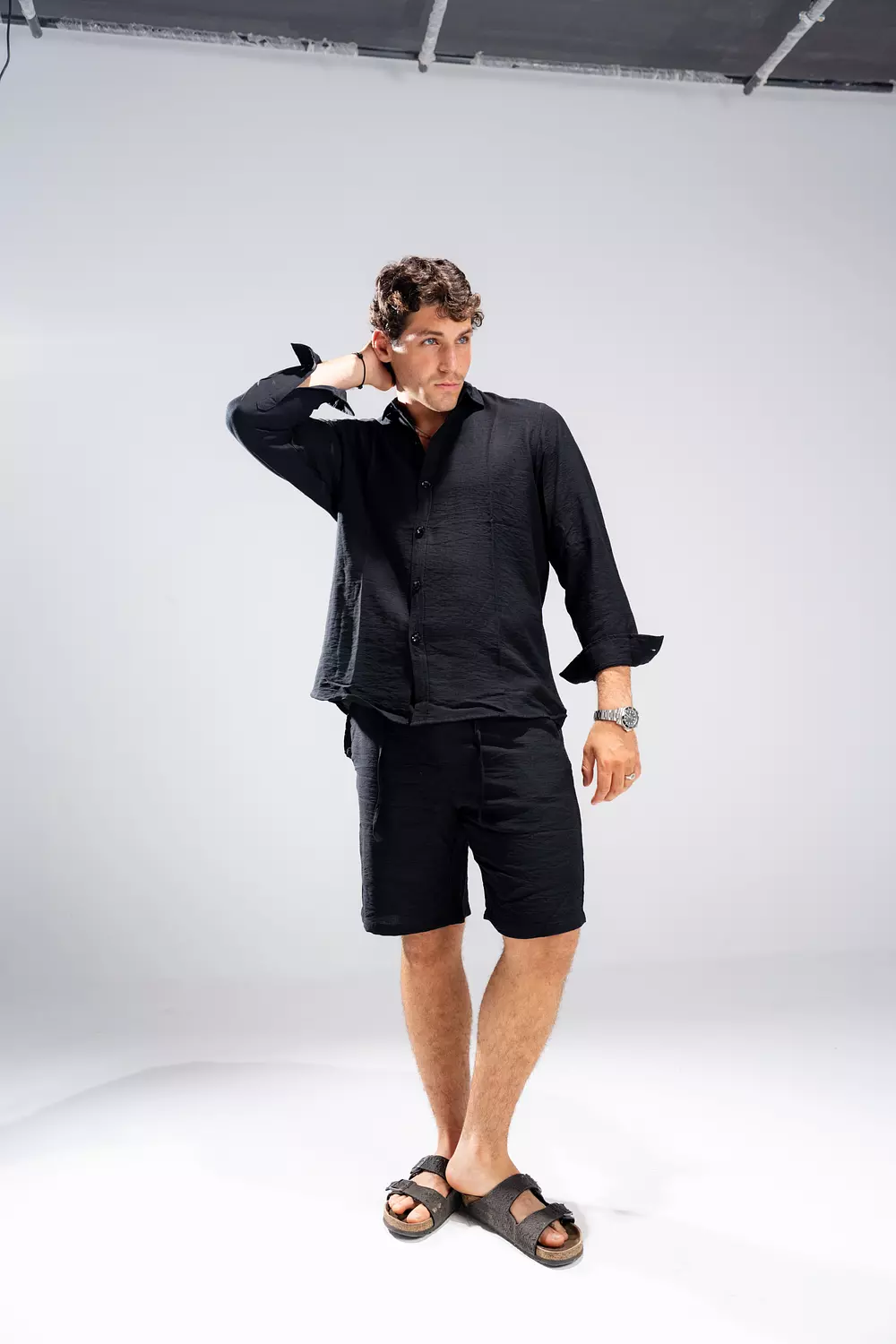 Unisex Linen Shorts hover image