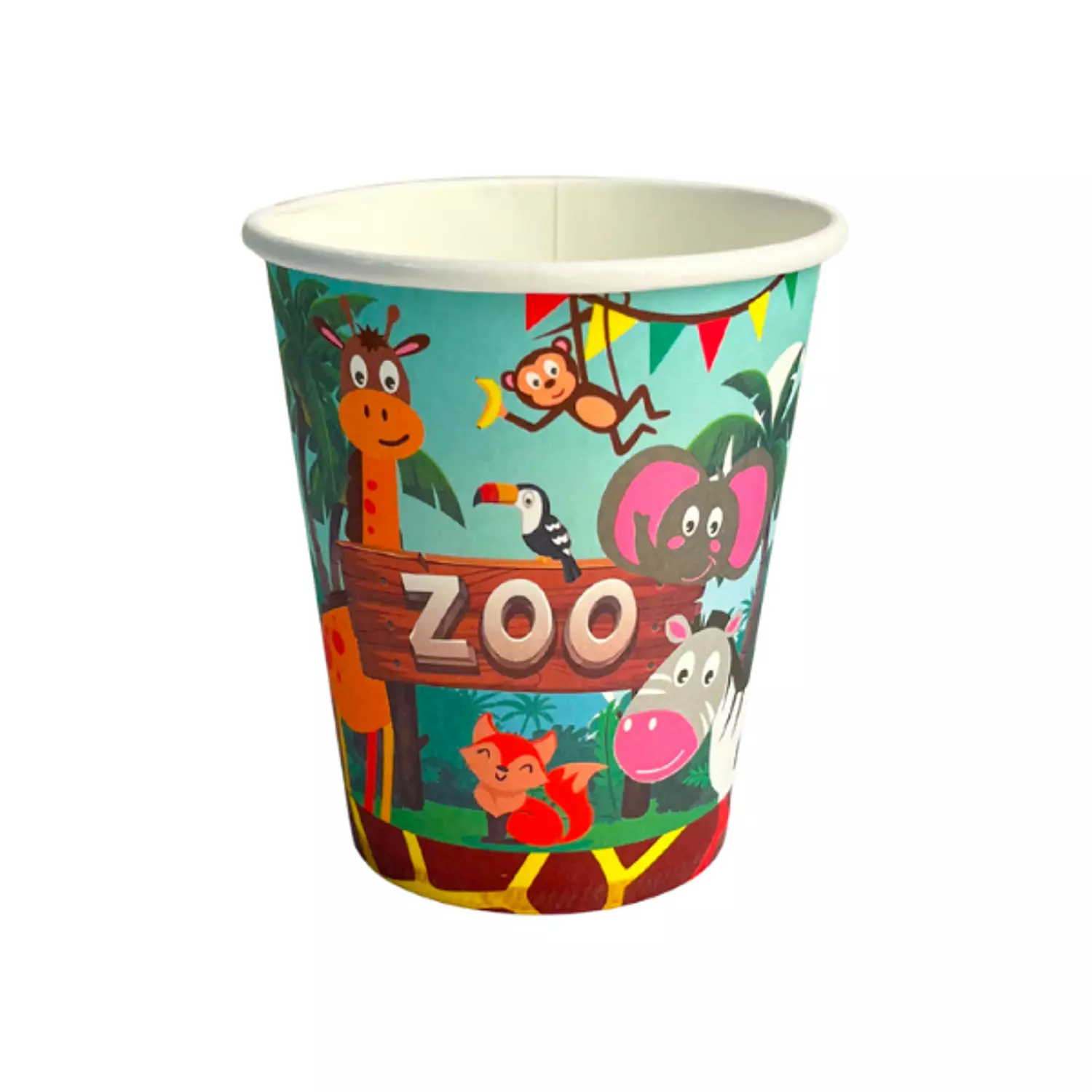  Zoo Animals Paper Cups image