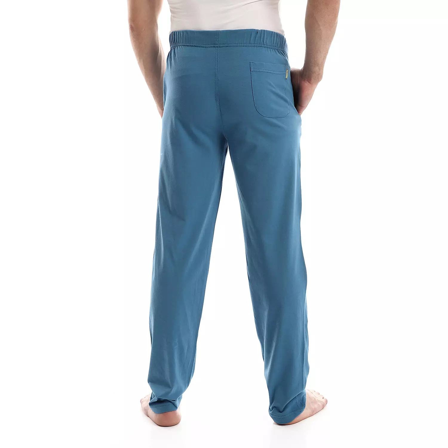 Cotton Plain Pajama Pants - 4040 - Petrol  2