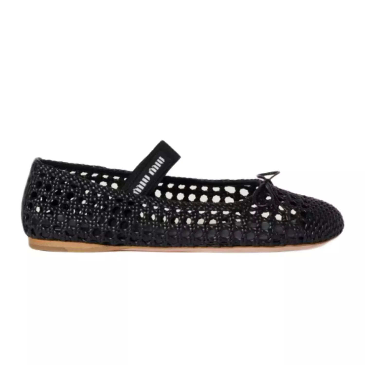 Miu miu Woven nappa leather ballerinas image