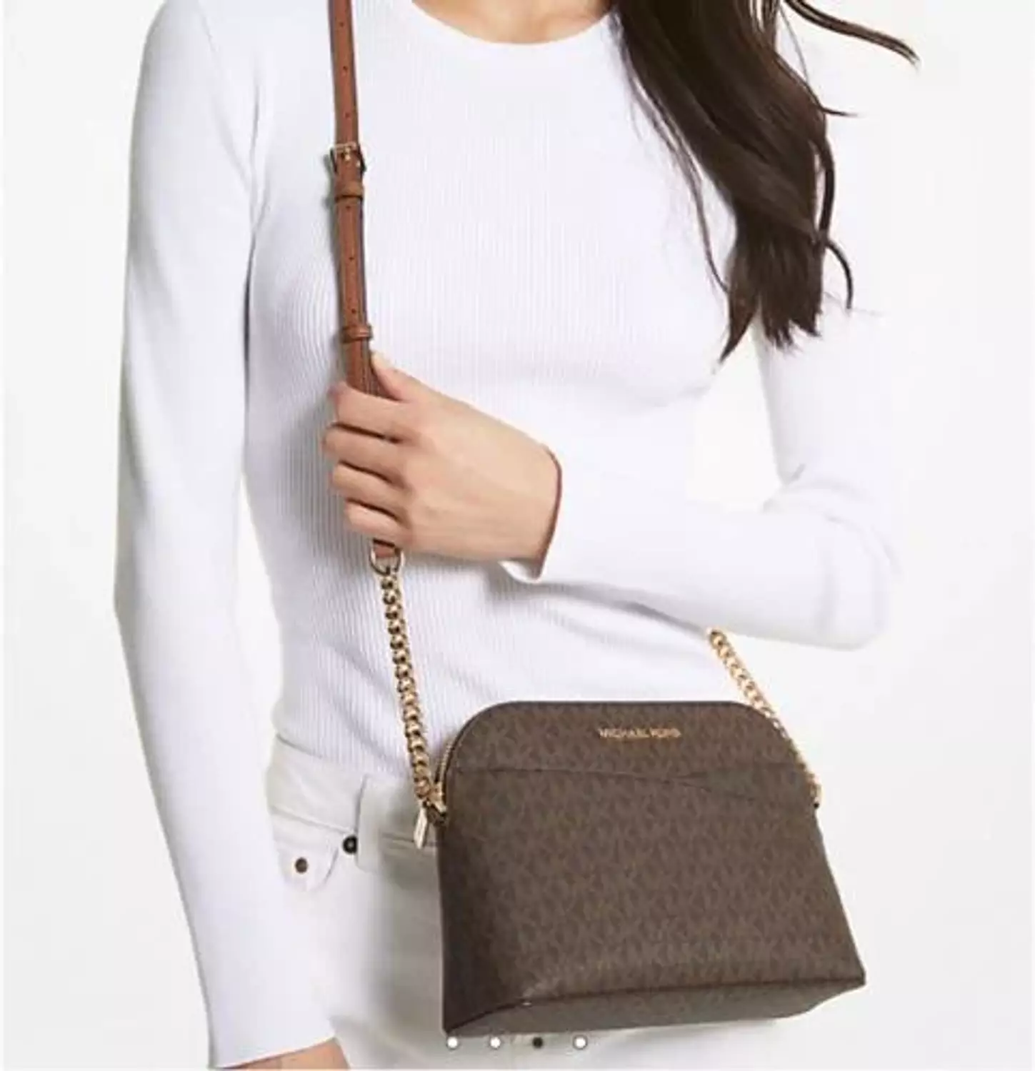 Michael Kors Logo - print Brown. image