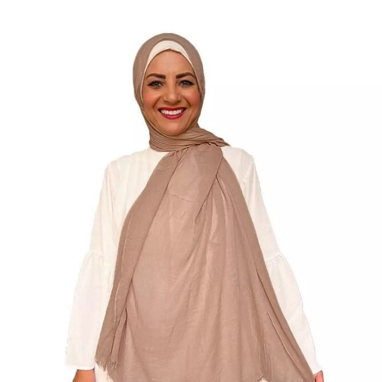 Plain Cotton Veil - Mocha- PC022 image