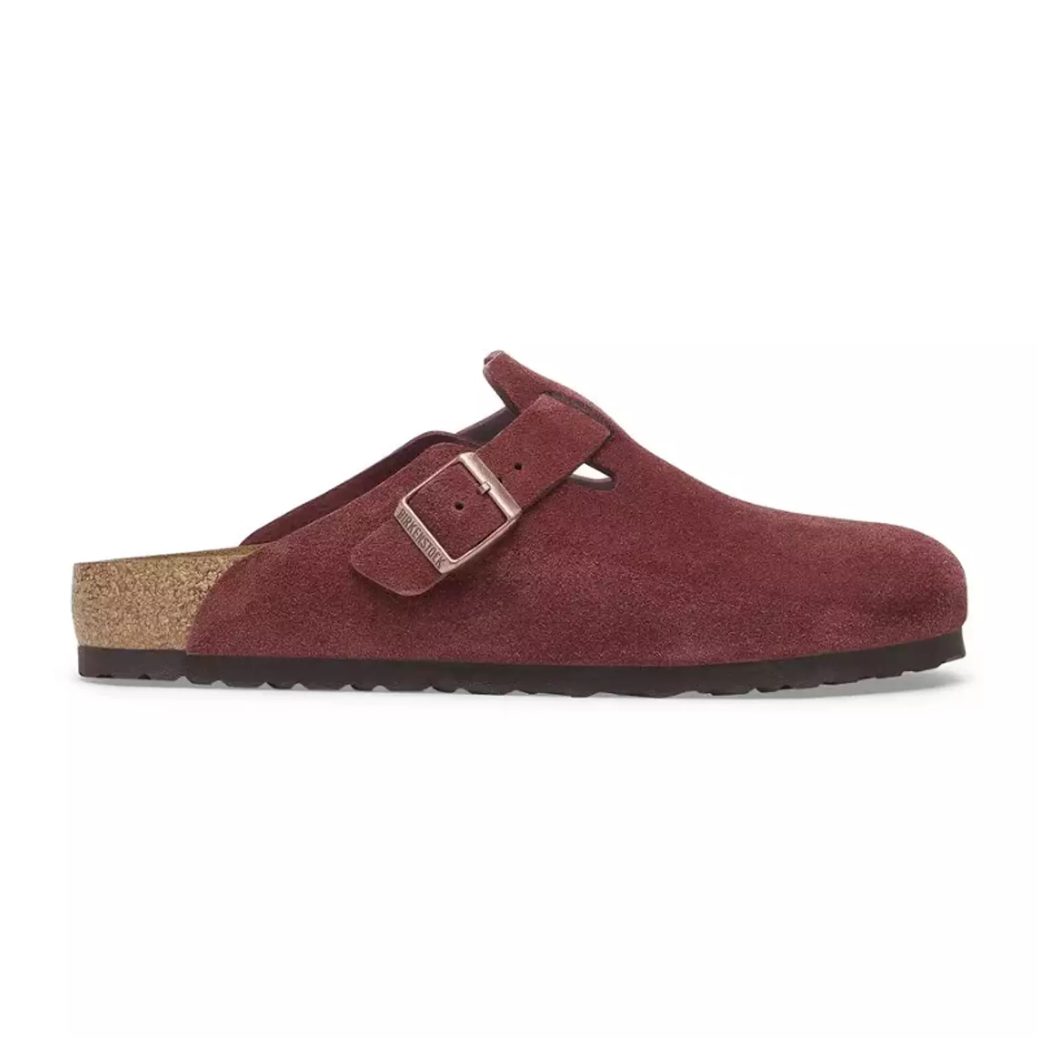 Birkenstock Boston Burgundy – Suede Leather Zinfandel image