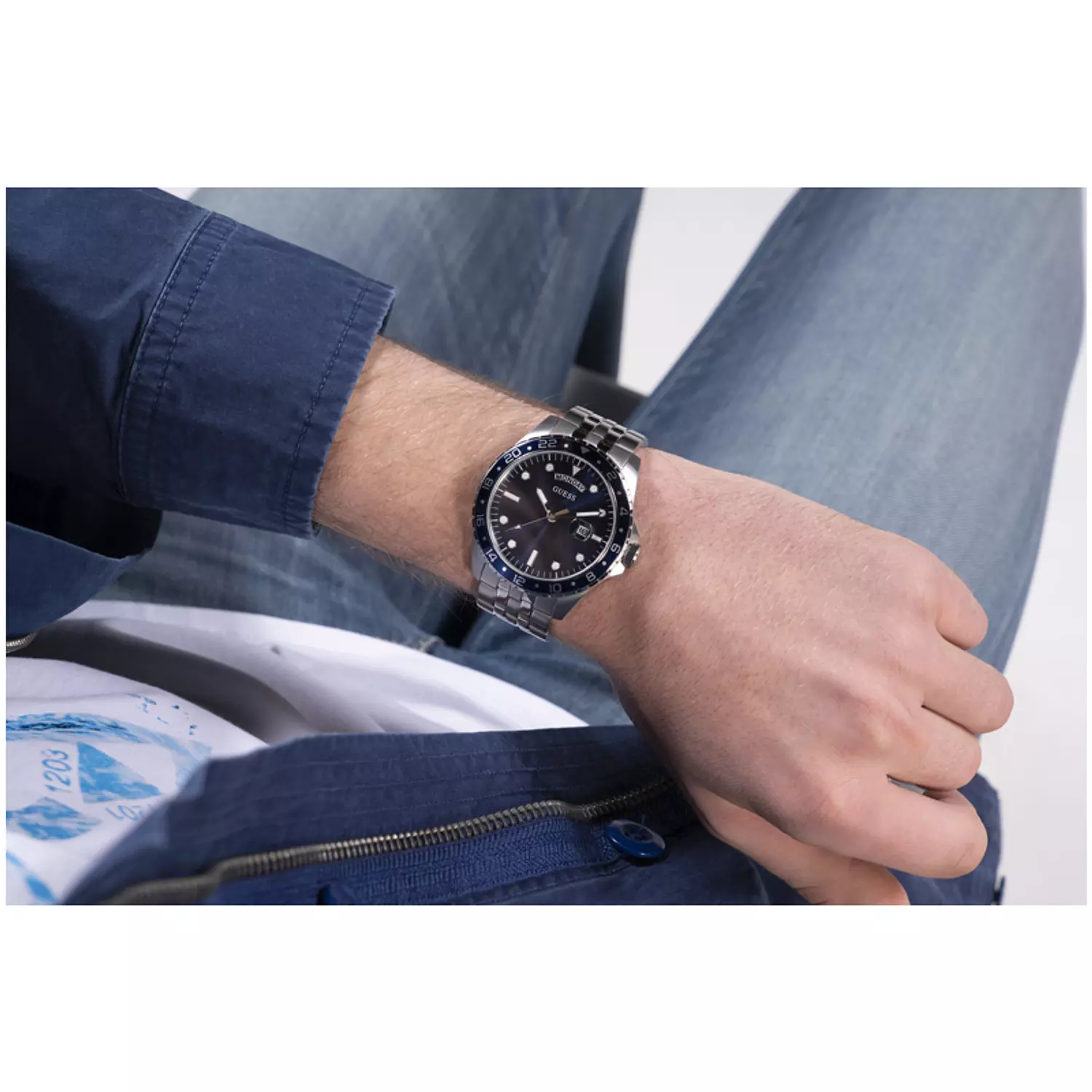 Guess - GW0220G1 Watch For Men Blue Dial 5
