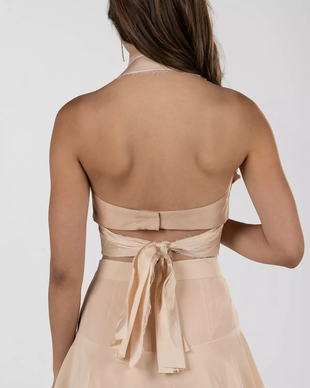 Chic Light Peach Organza Top 2