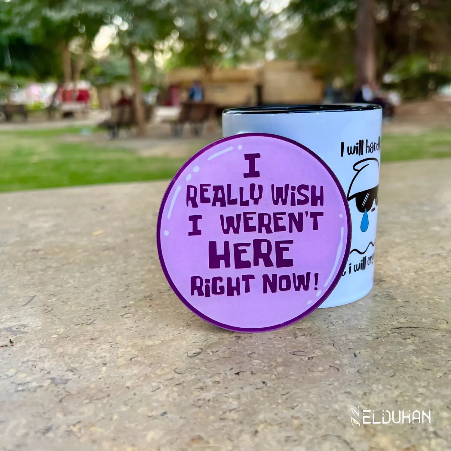 i really wish w weren’t here acrylic coaster image