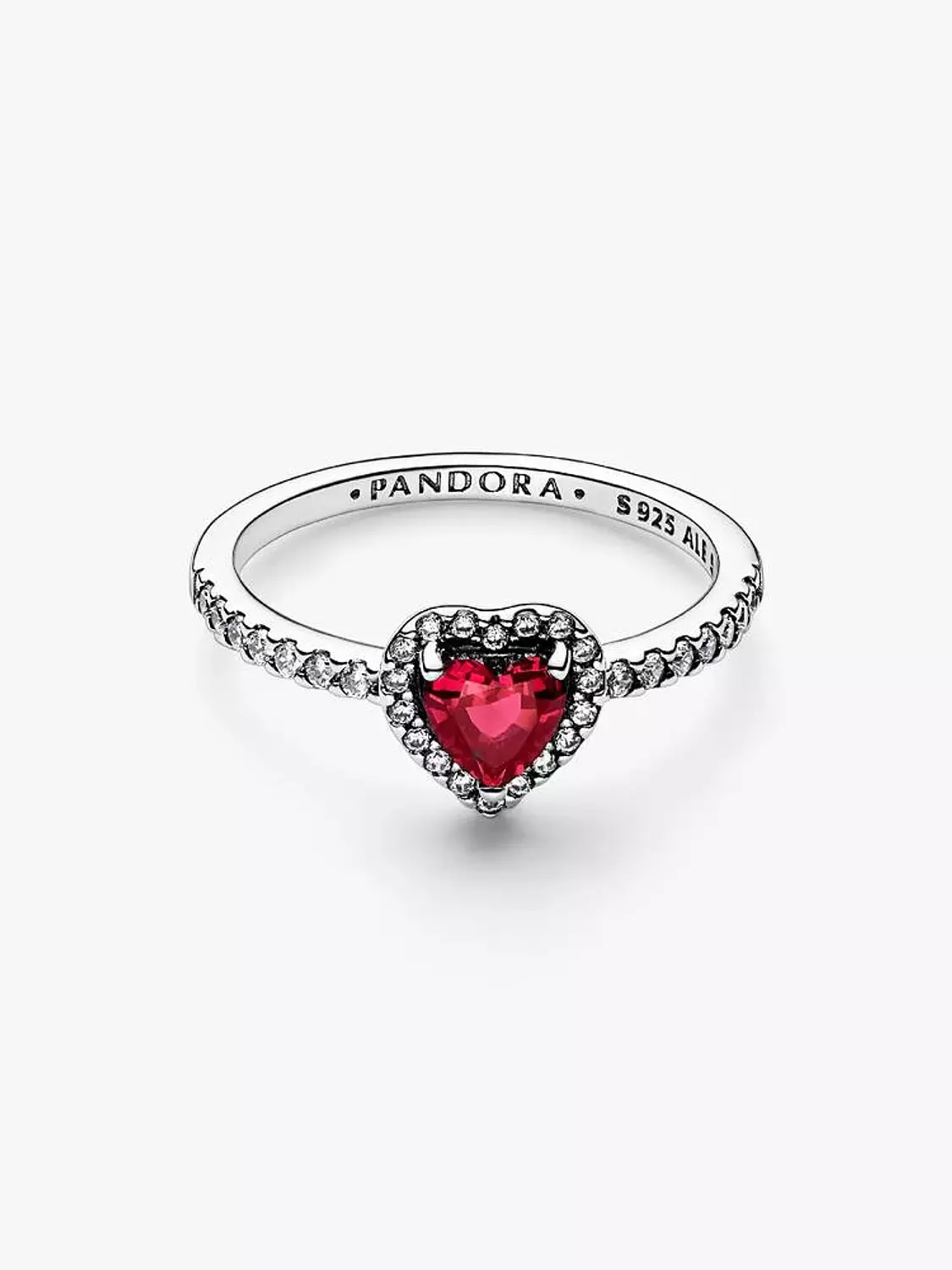 Elevated Red Heart Ring 5
