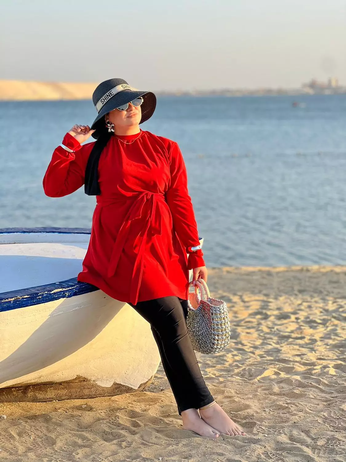 Waterproof Swimsuit (Long vest + legging + turban) 20