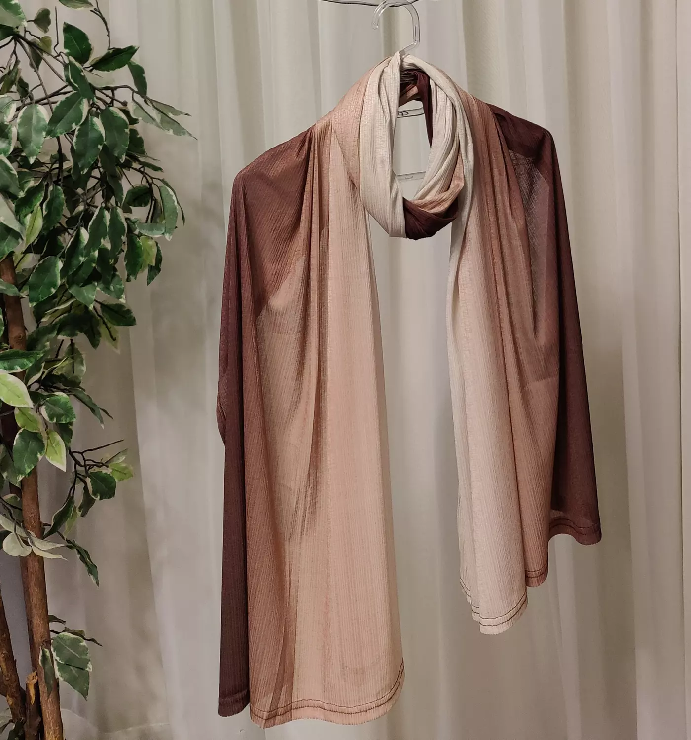 Scarf-Easy-Beige/Brown