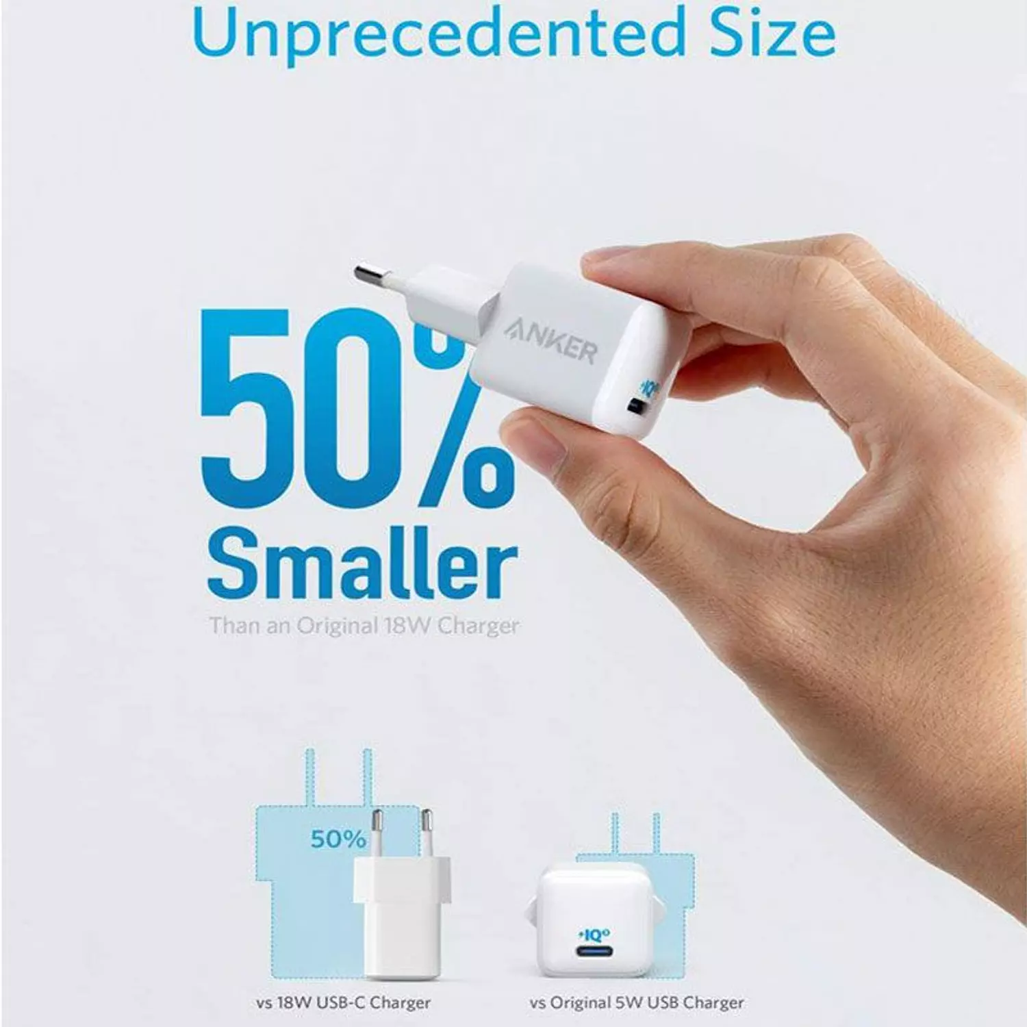 Anker Power Port III Nano-20W version-High voltage Charger, White A2633G22 2