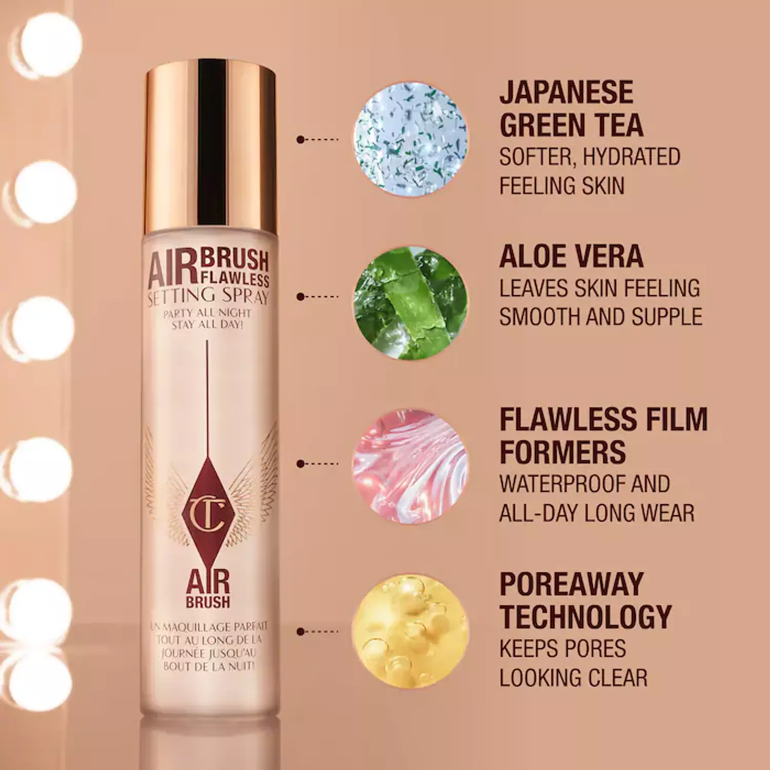 Charlotte Tilbury  Mini Airbrush Flawless Setting Spray Duo Gift Set 6