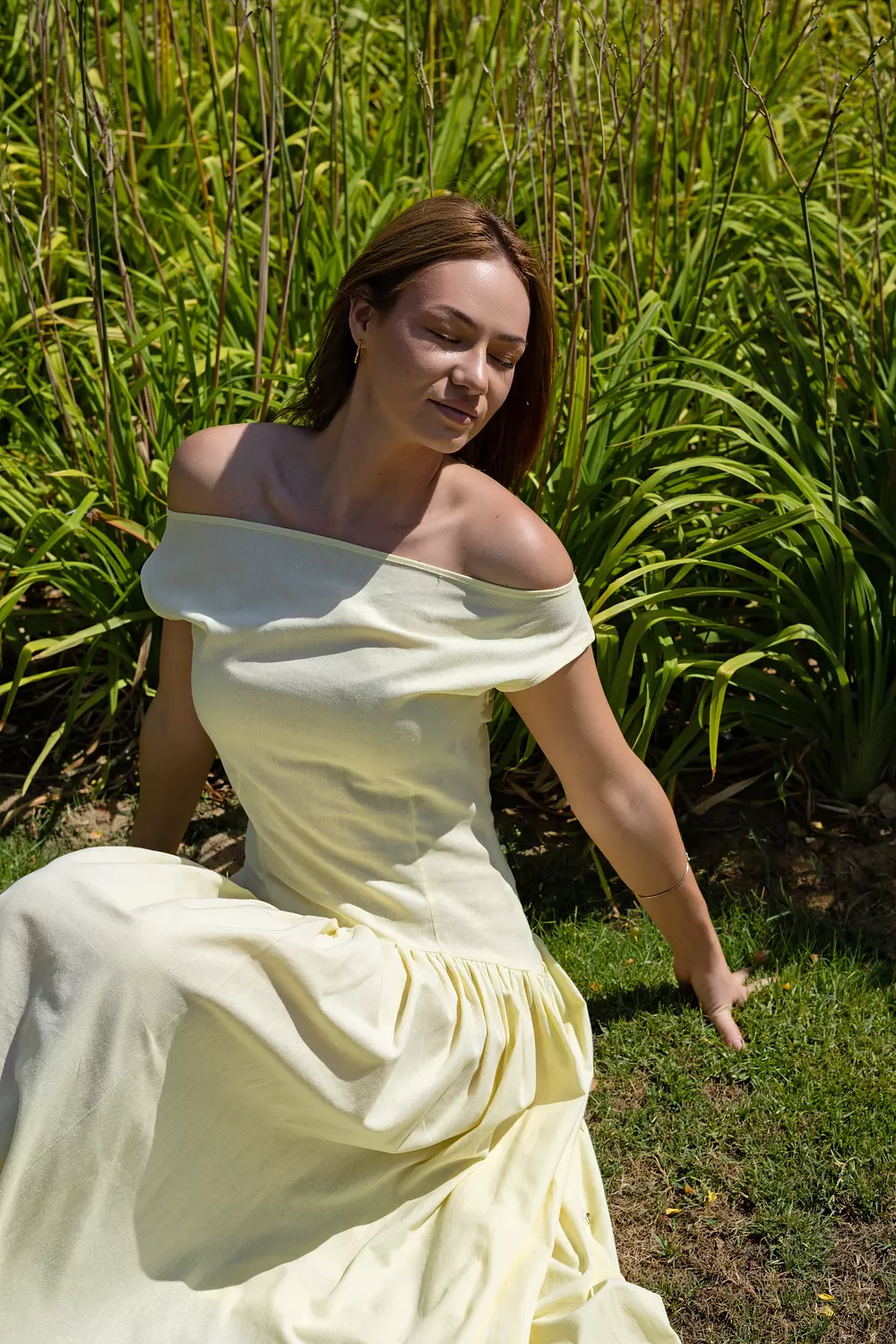 Lila Dress In butter Yellow hover image