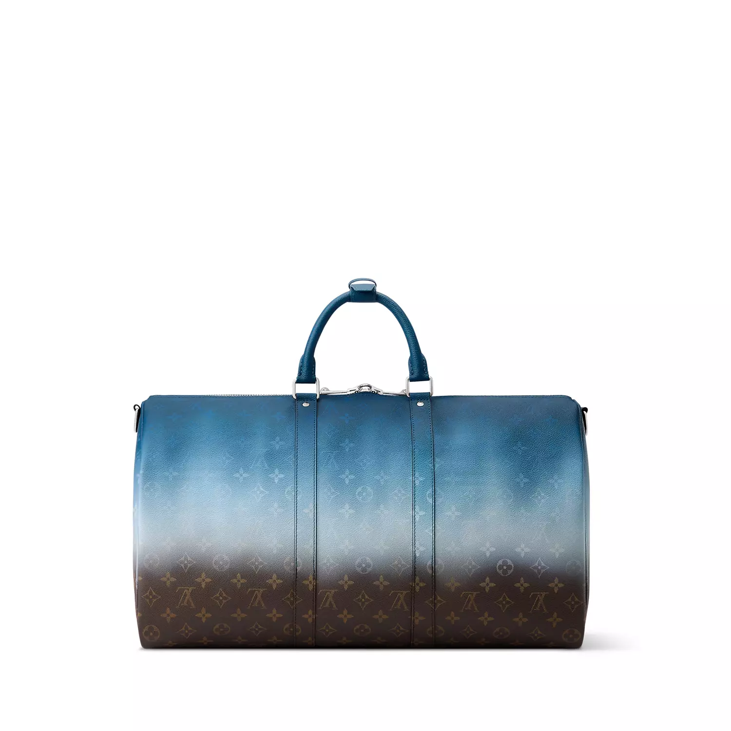 Louis Vuitton Keepall Bandoulière 50 in Blue Monogram Clouds 3