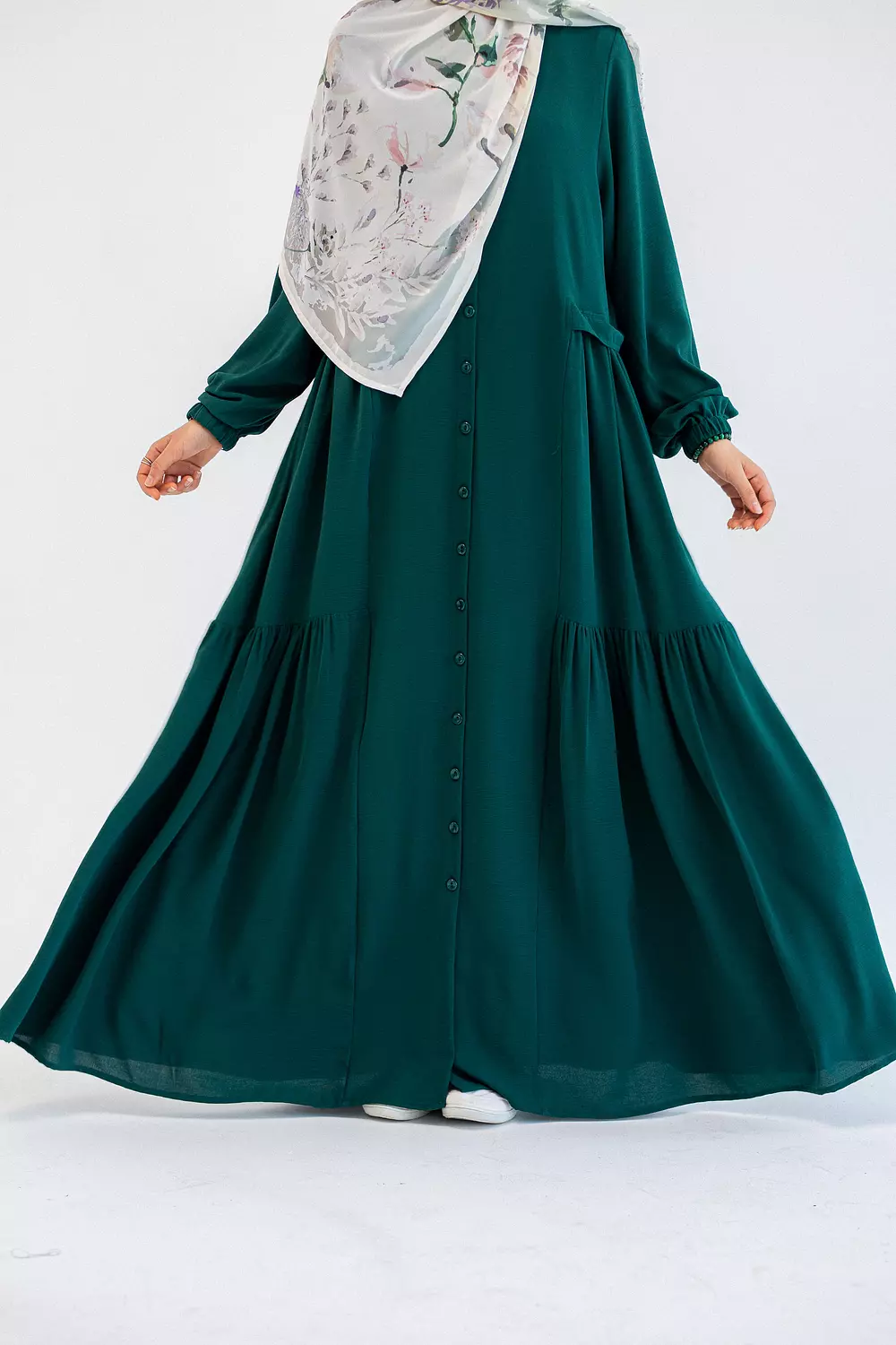 Green loose Dress image