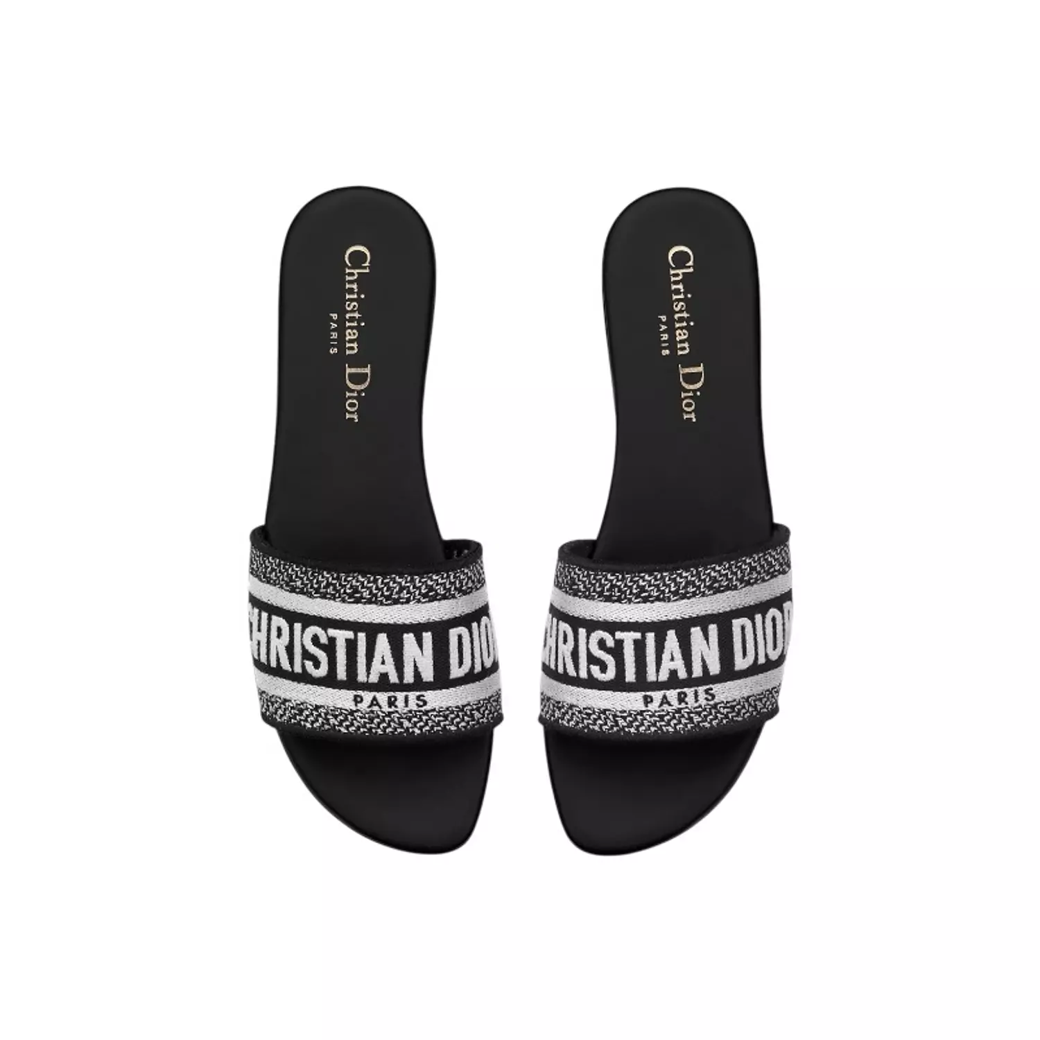 Christian Dior Flat Black Printed Dior 3