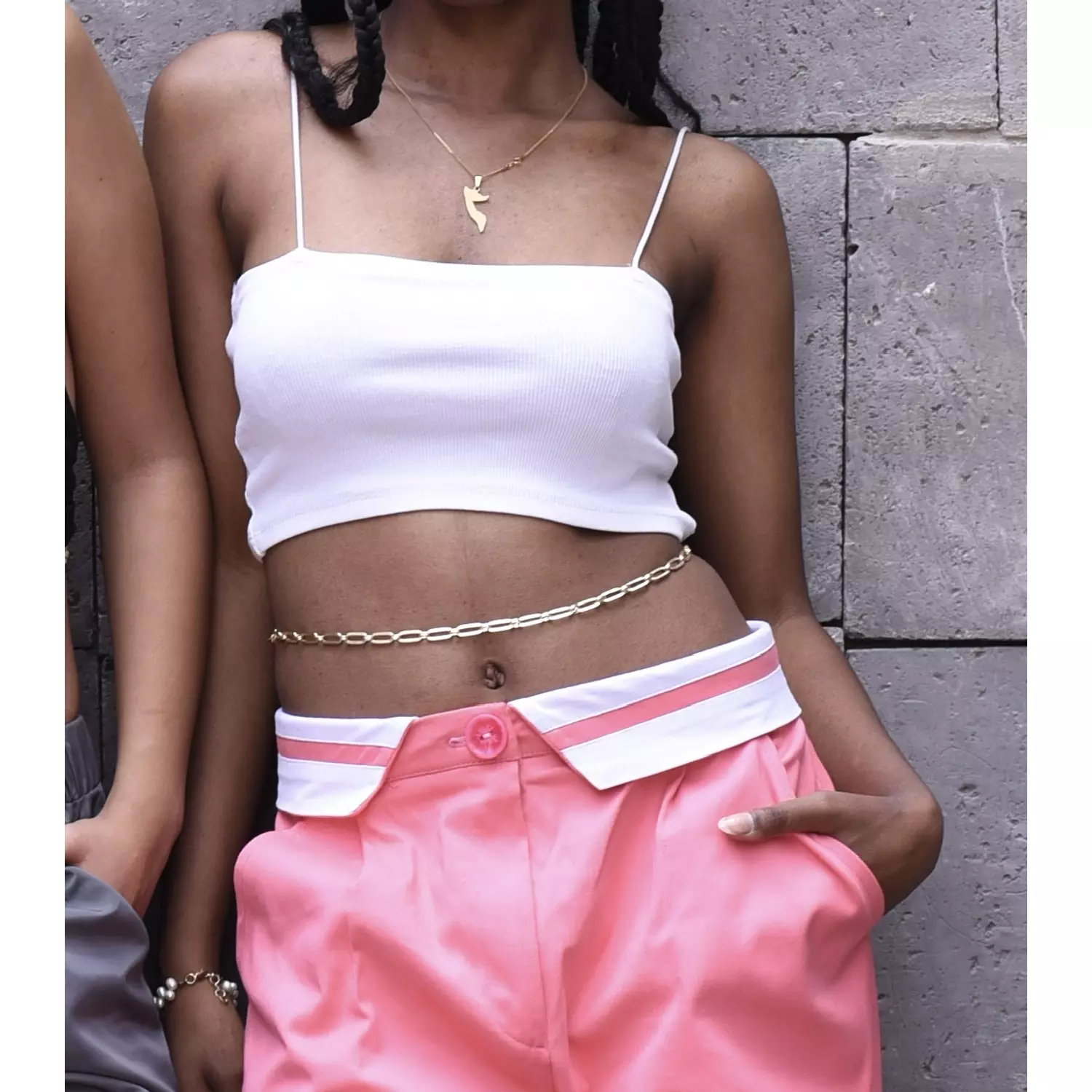 Gold waist chain image