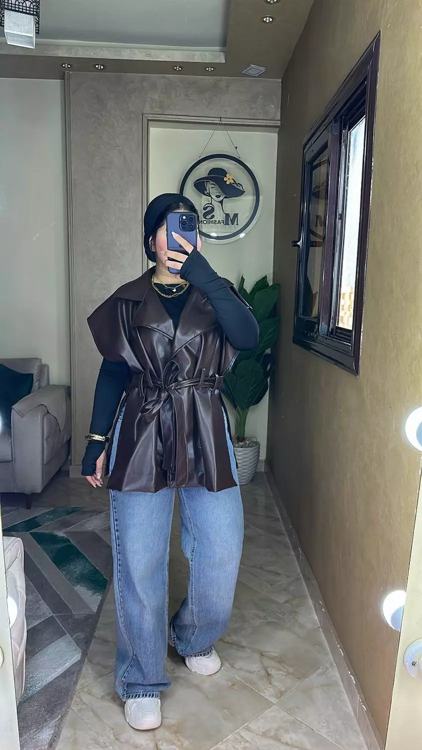 Vest leather jacket 5