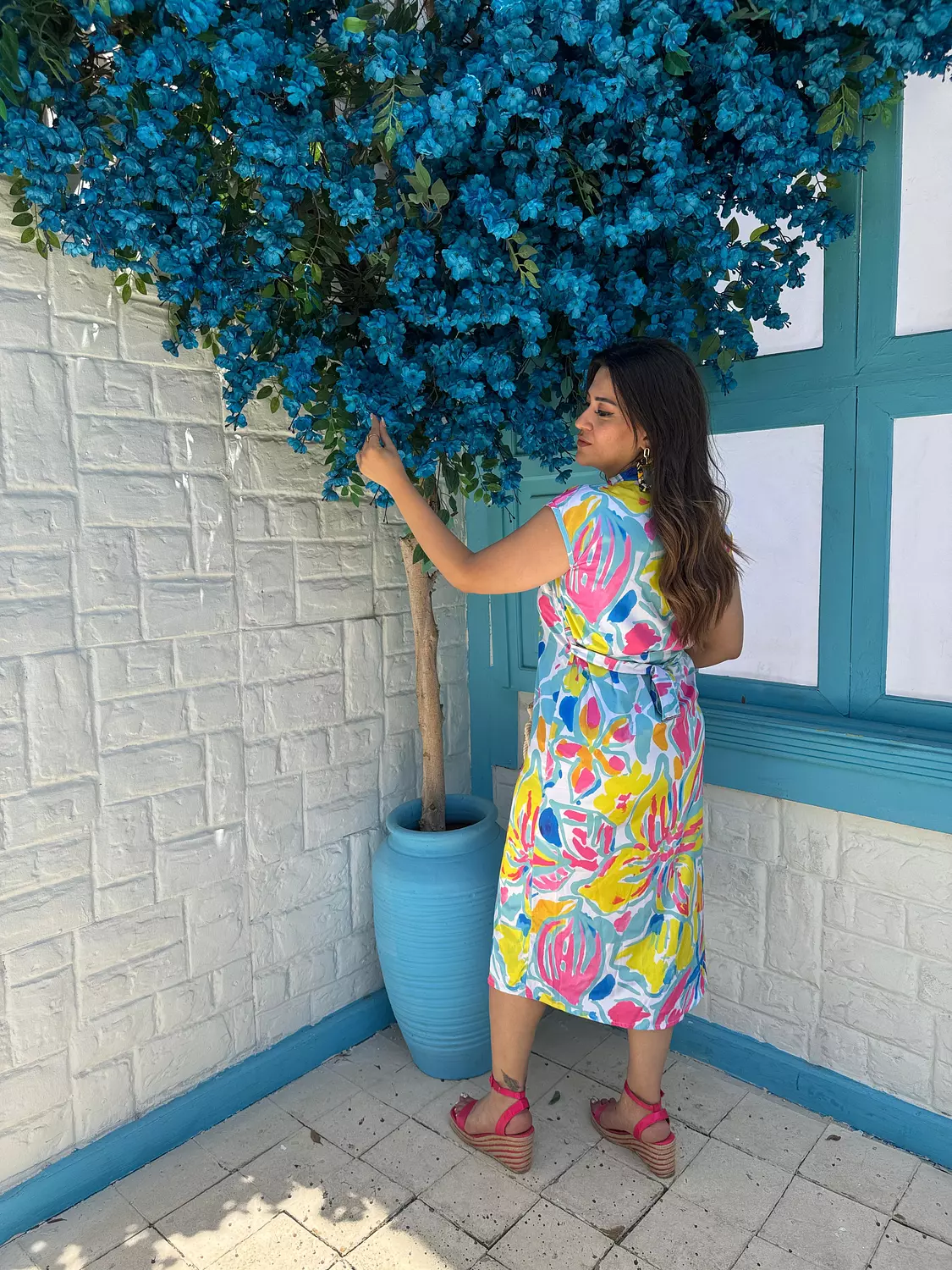 summery printed dress 16