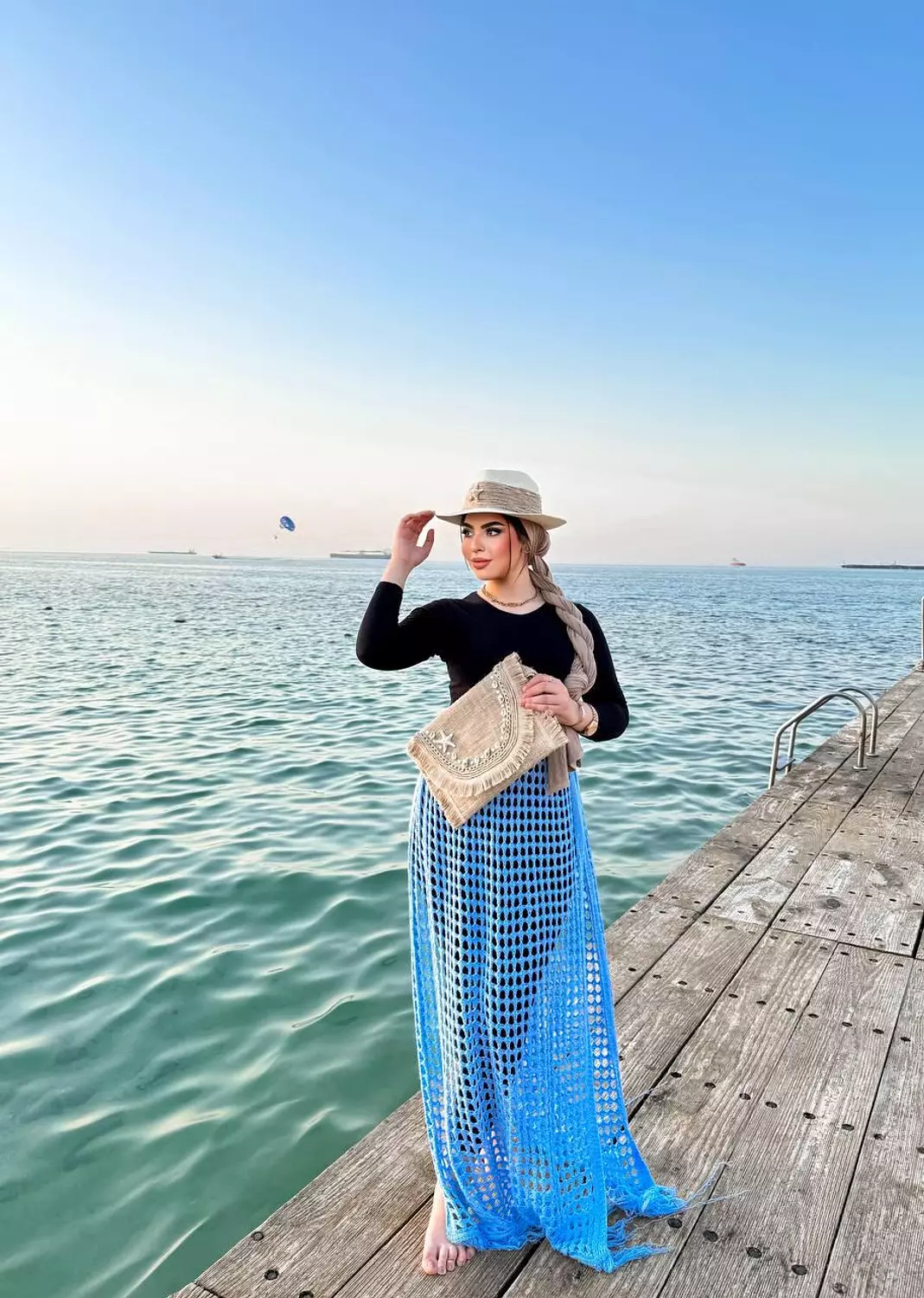 Mesh tricot skirt image