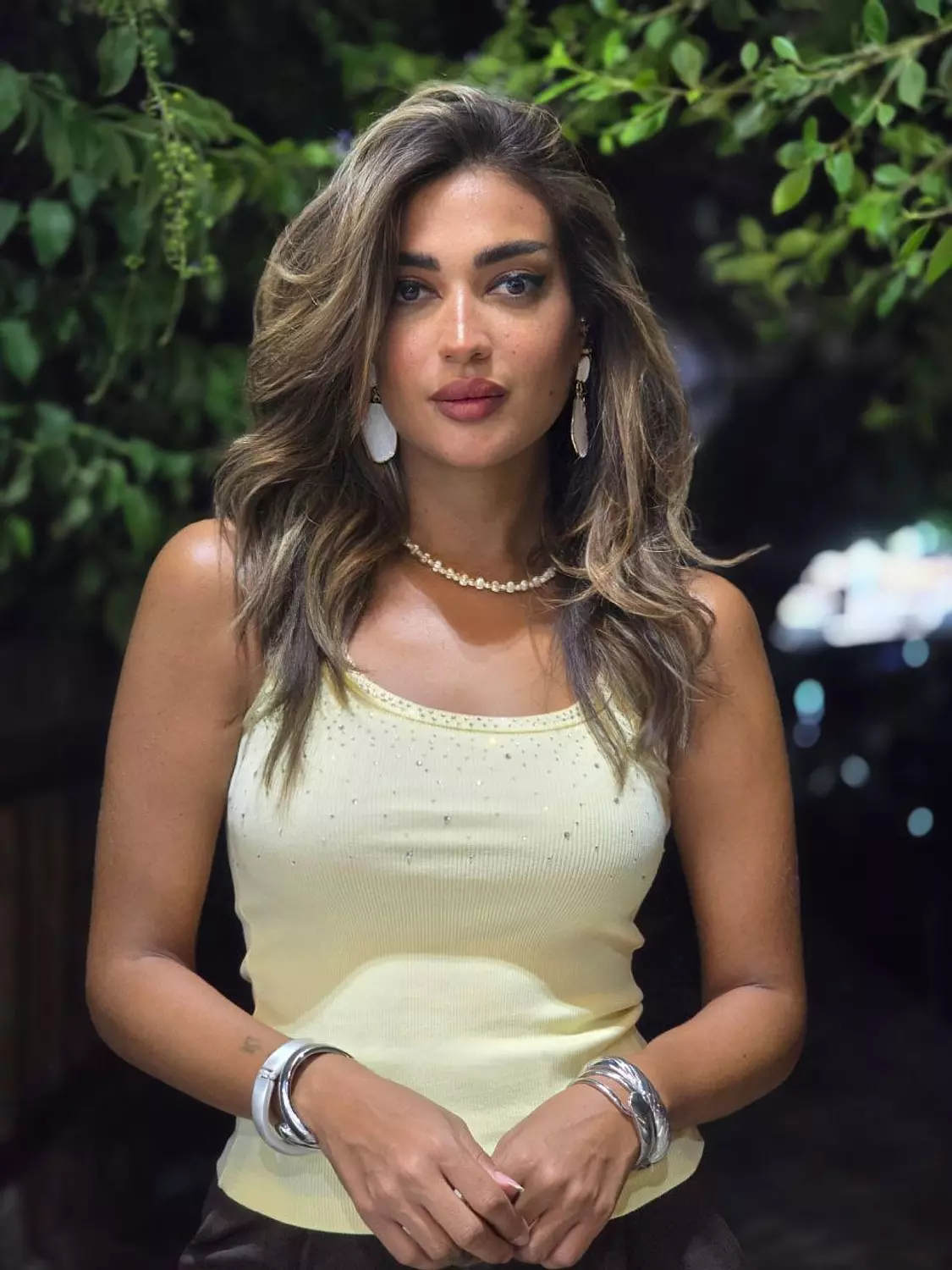 Butter Yellow Strass Top image