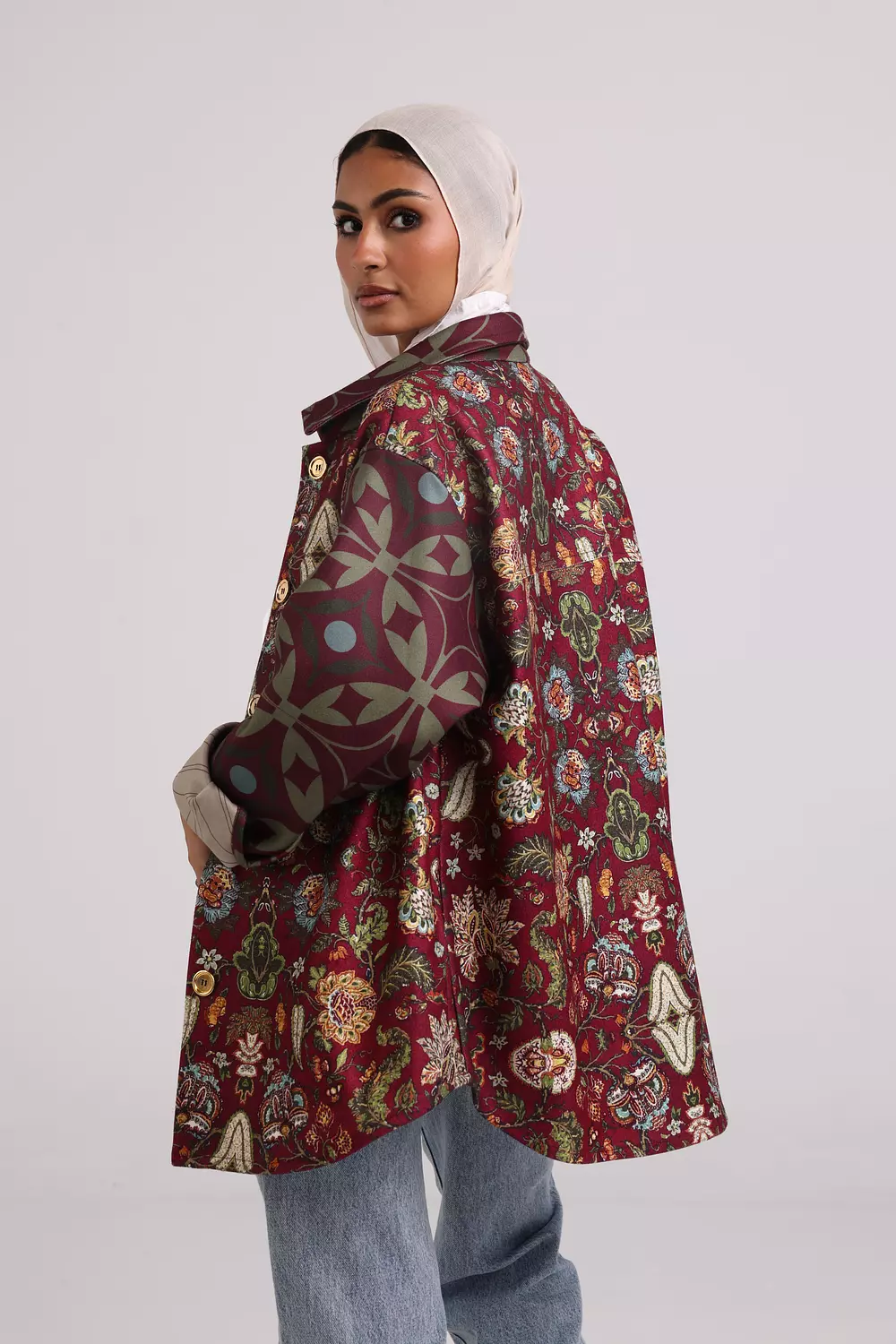 The Tapestry Jacket - Burgundy 4