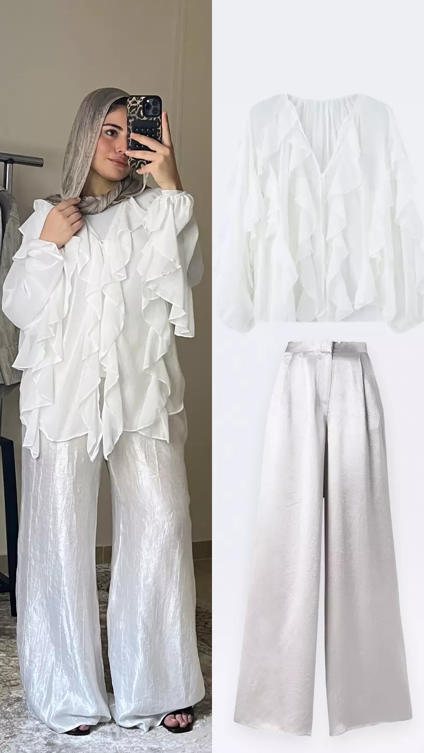 satin pants image